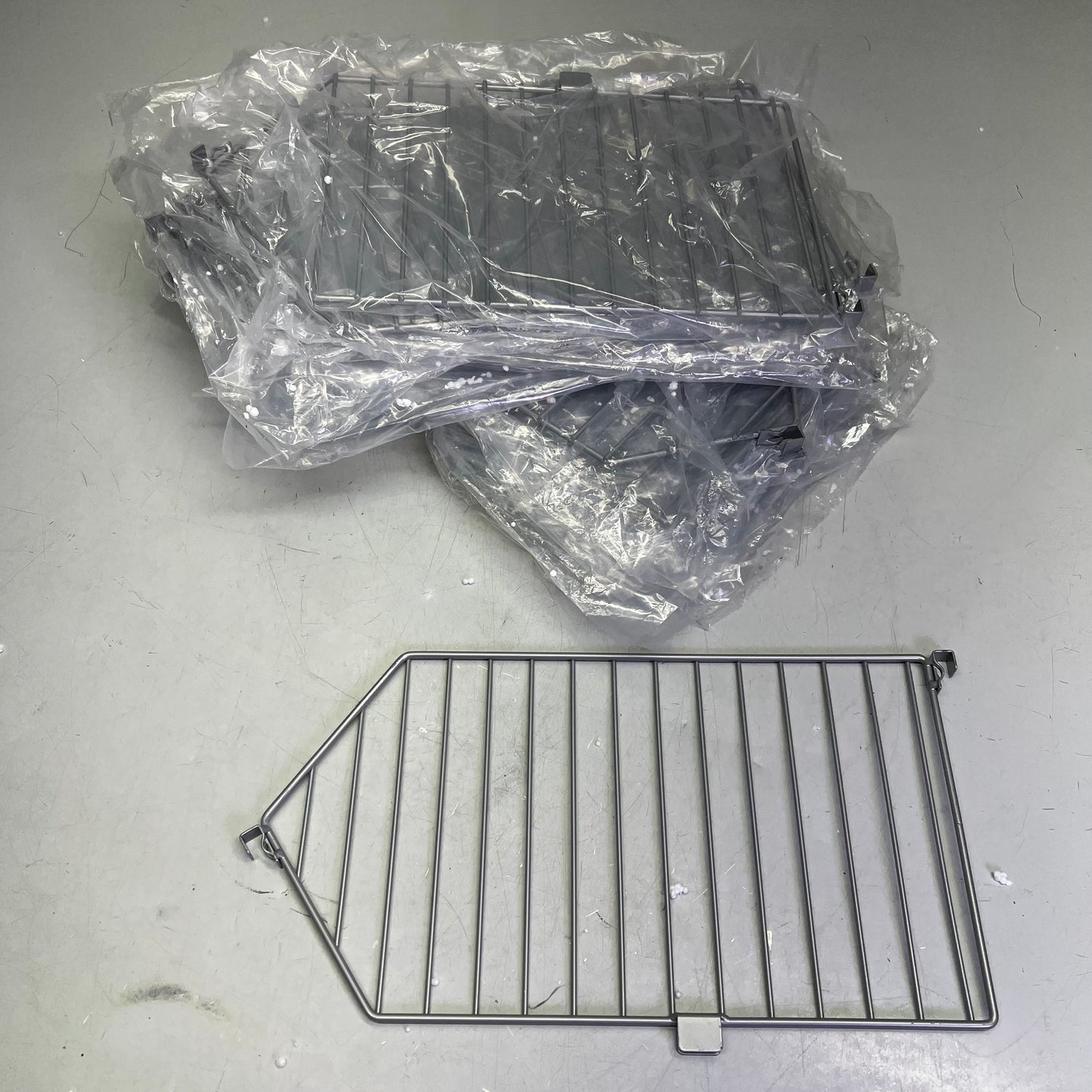 QUANTUM (5 SHELVES) Stacking Baskets Display W/ 20 Dividers 20"x16" Gray 2036BC