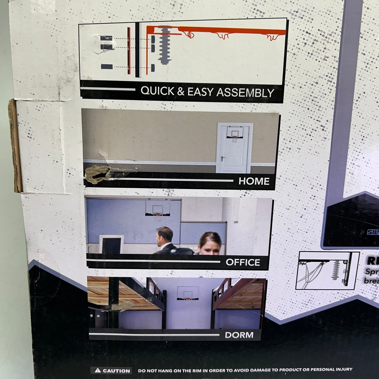 SILVERBACK 18" LED Mini Hoop Breakaway Rim Pro-Grade Backboard 18" G02280