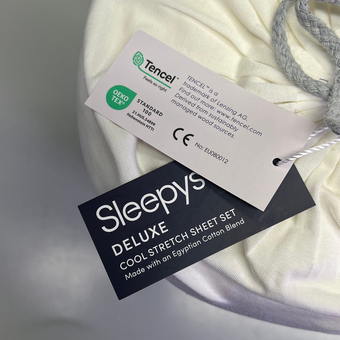 SLEEPY Deluxe Cool Stretch Sheet Set Egyptian Cotton King/Cal White SLPS-KCK-WH