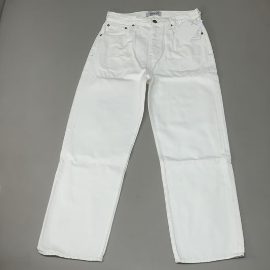 ETICA Tyler High Waist Straight Leg Ankle jeans Vintage White Size 24 EW180114A