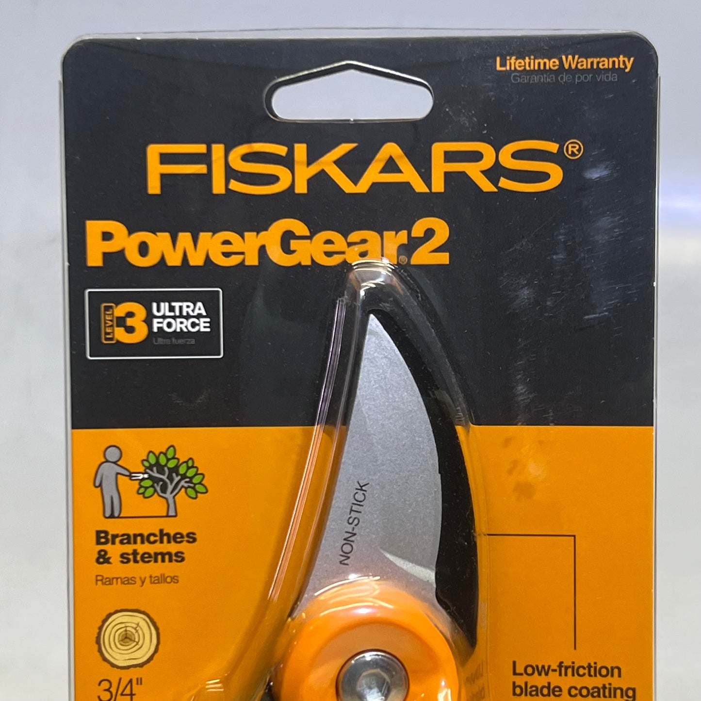 FISKARS 3.4" PowerGear2 Titanium Softgrip Bypass Pruner P552