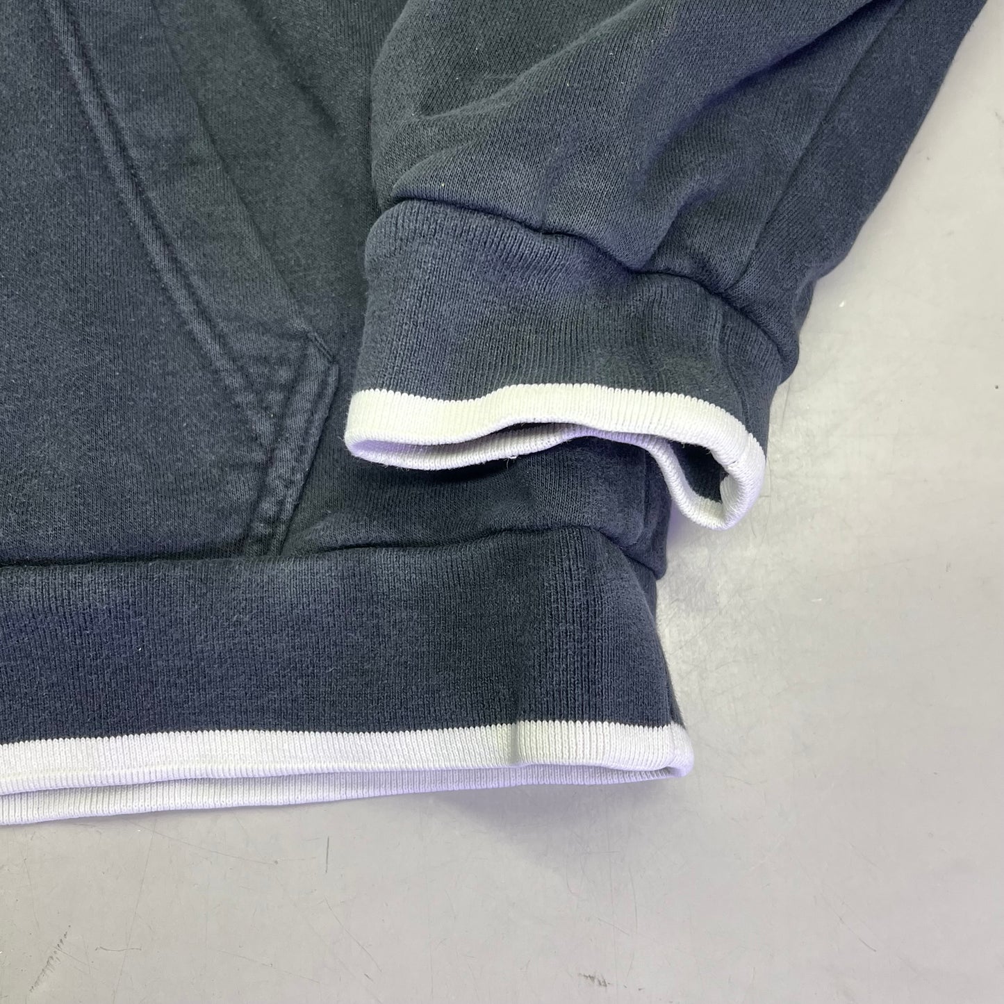 NIKE Sports Wear Full Zip Hoodie Unisex Sz L Black/White (Pre-Owned)