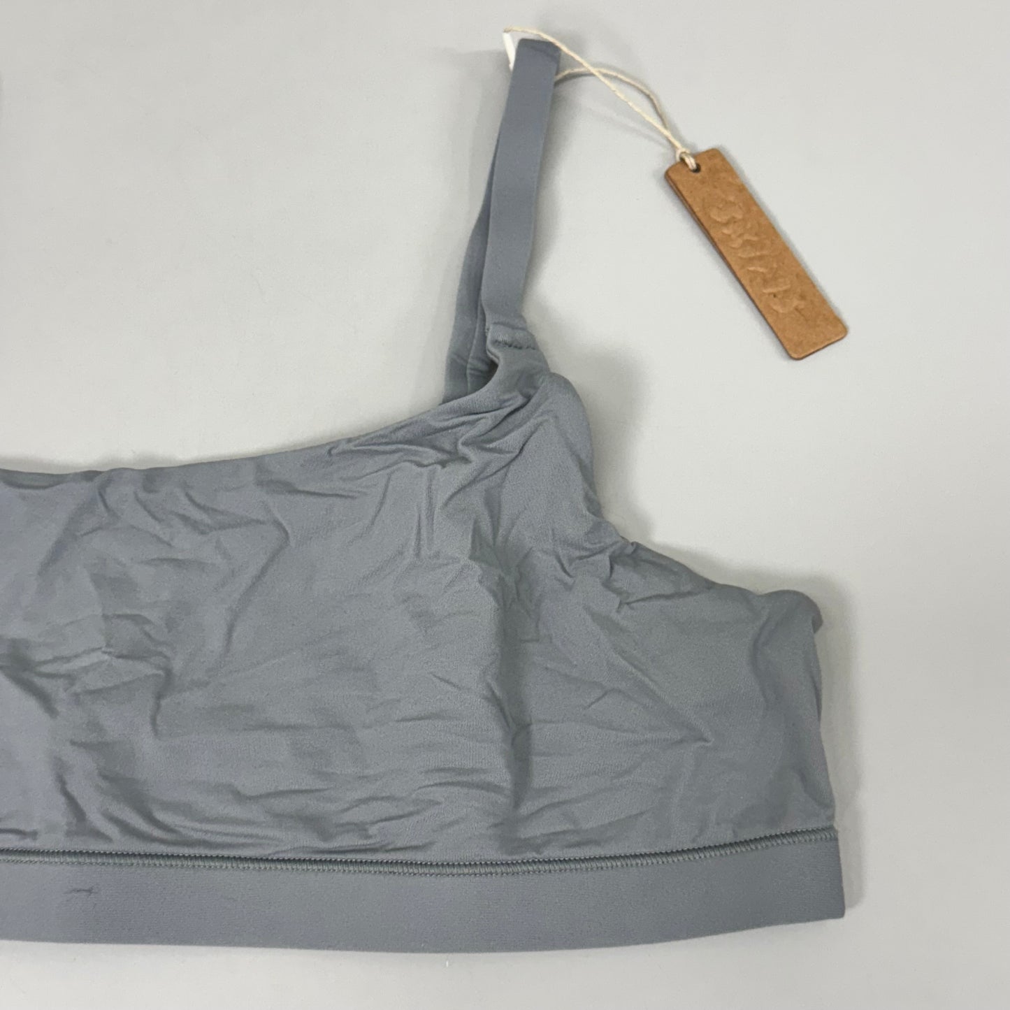 SKIMS Buttery Soft Fits Everybody Scoop Bralette Women's Sz XL Grey BR-SCN-2025