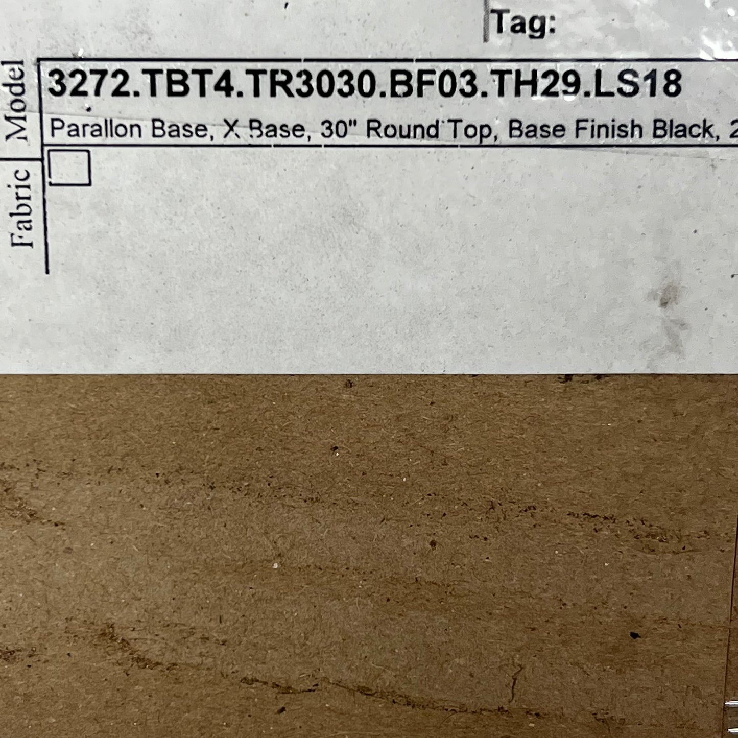 SIT ON IT SEATING Parallon Cafe Table X-Base (TALETOP NOT INCLUDED) 29"H Black