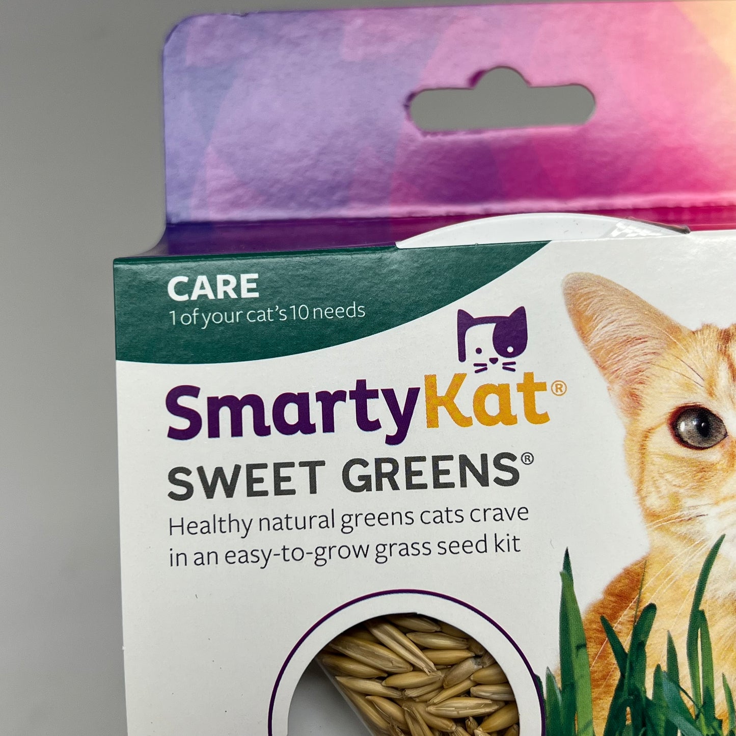 SMARTY KAT (3 PACK, 1 Oz Each) Sweet Greens Cat Grass Seed Easy To Grow Kit