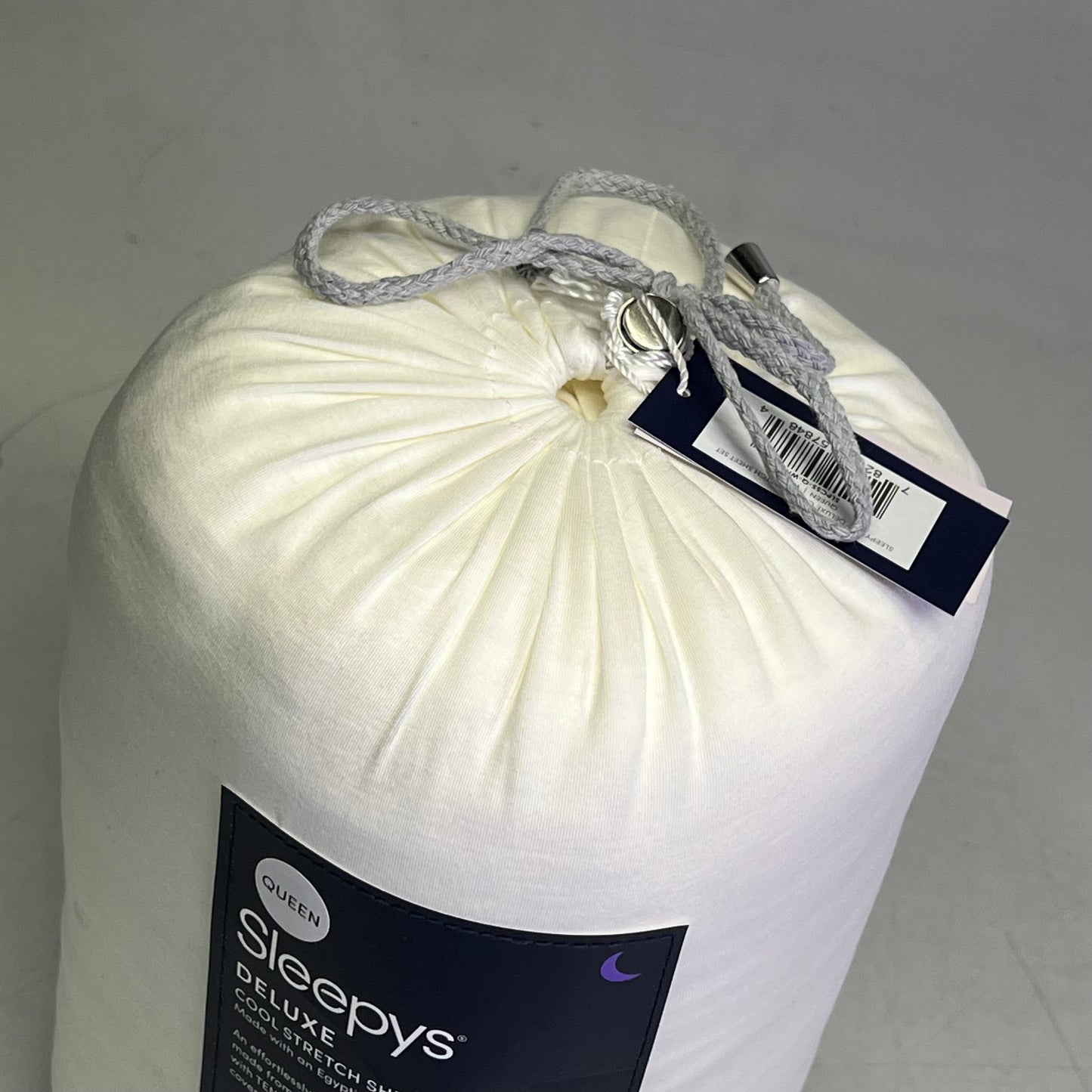 SLEEPYS Egyptian Cotton Deluxe Cool Stretch Sheet Set Queen White SLPCSS-Q-WH