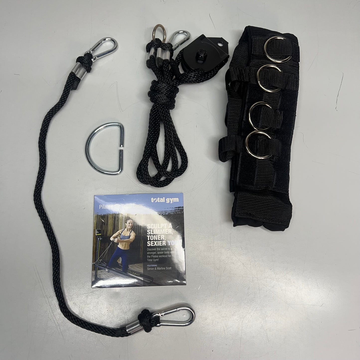 TOTAL GYM (5 PIECE SET) PILS Full Body Pilates Workout Kit W/ Instructional DVD