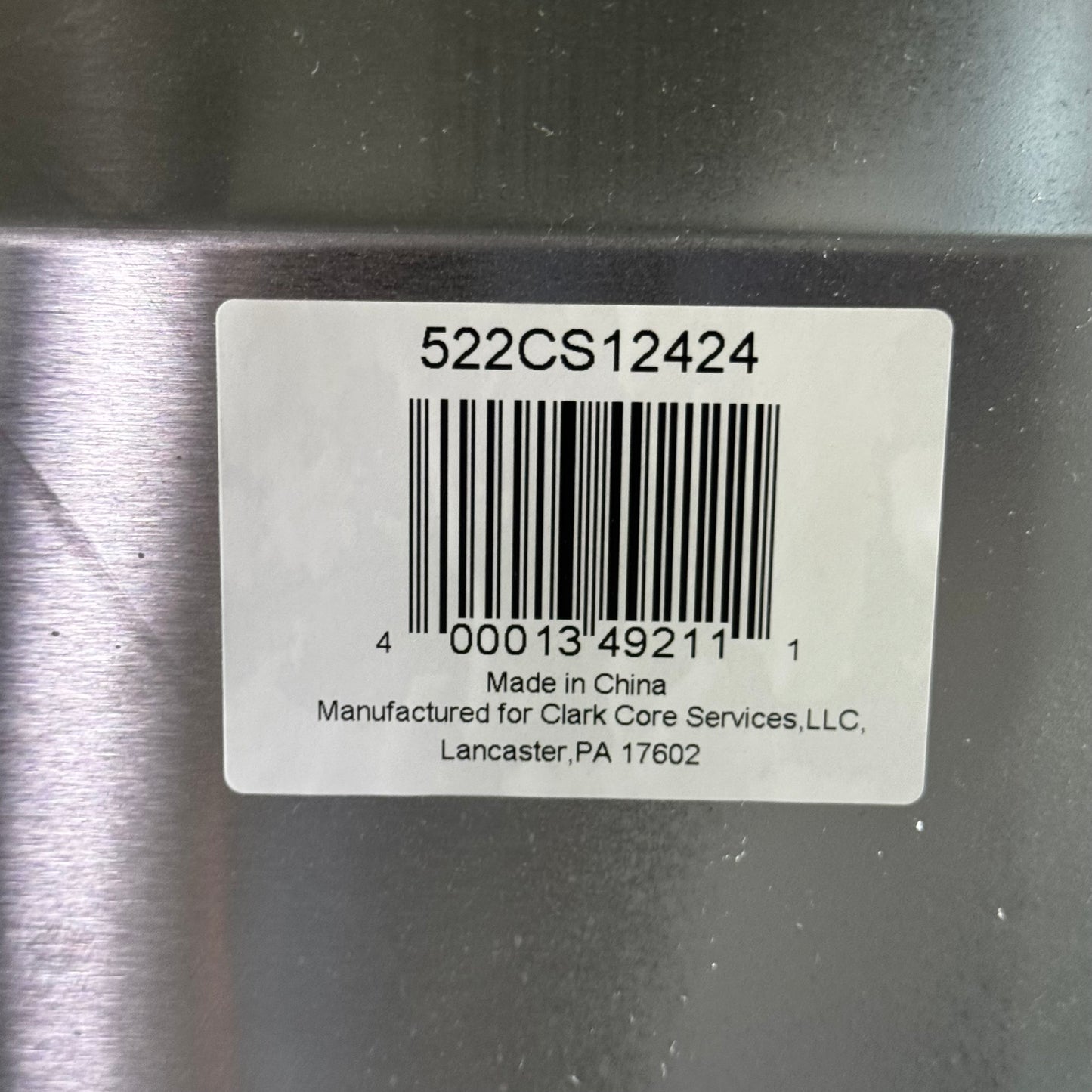 STEELTON Stainless Steel Sink 29"W x 30"L x 23"H Silver 522CS12424