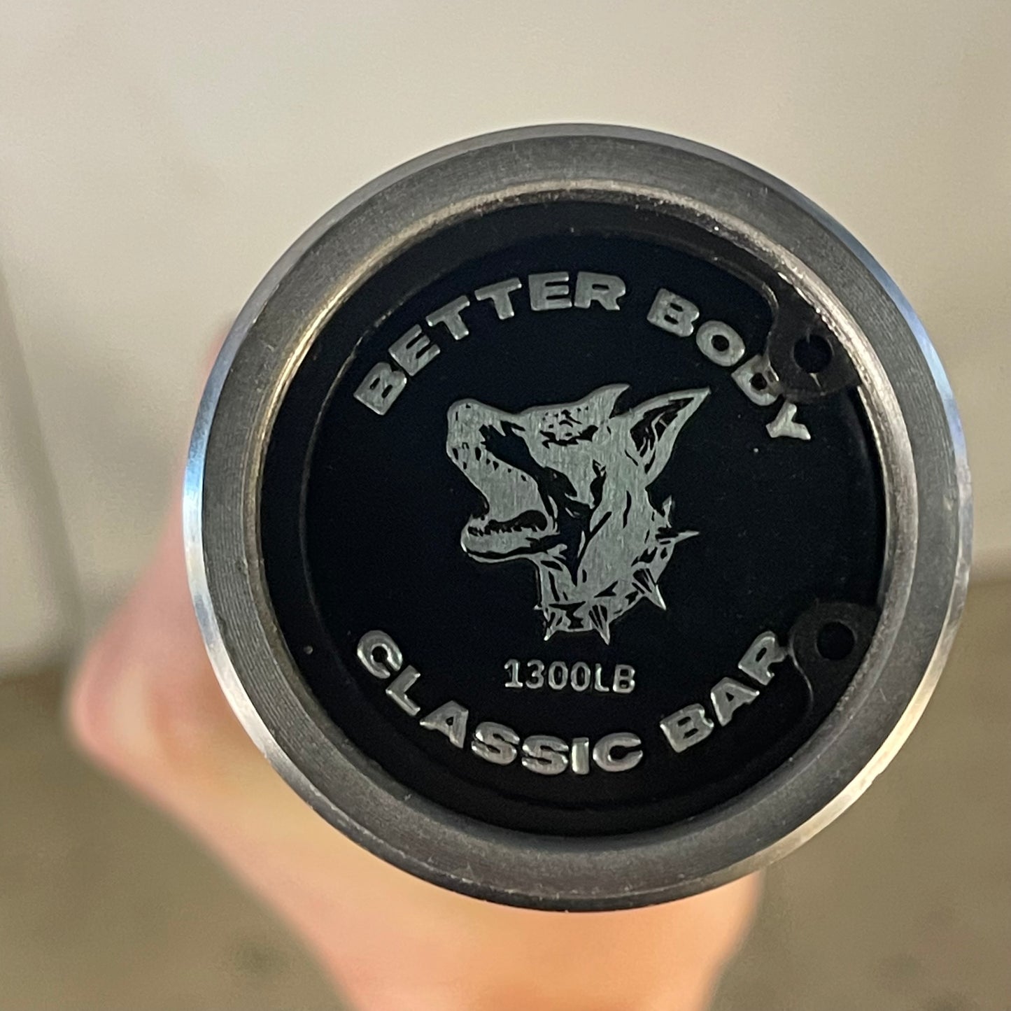 BETTER BODY Classic Barbell 87” 1300 LB Capacity Black & Steel