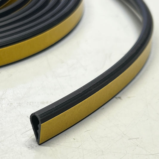 HAGER 726S 216" Charcoal Press On Weather Strip