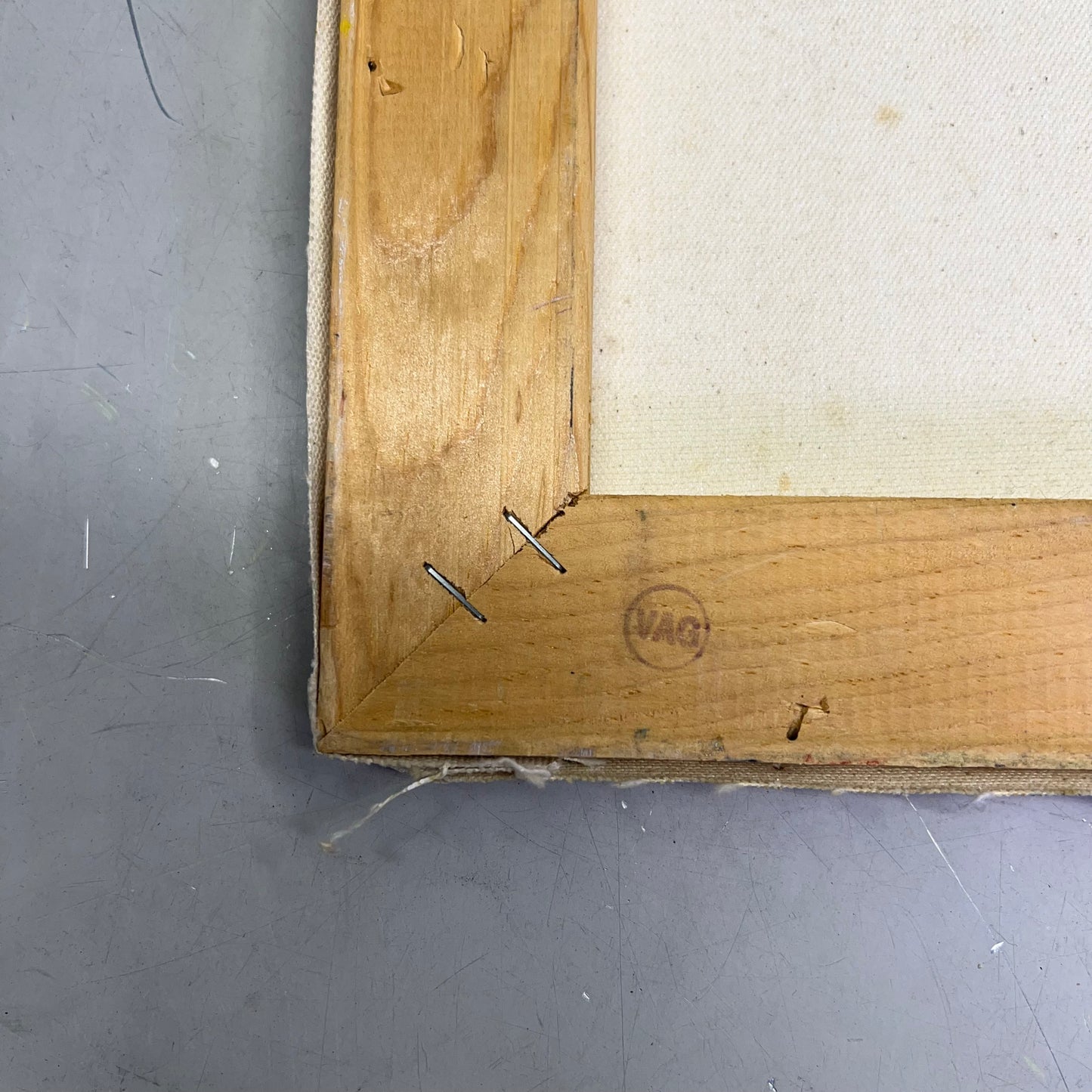 VERNA MARIE (CAMPBELL) Native W/ Head Pot Oil Painting On Canvas 24"x18" (As-is)