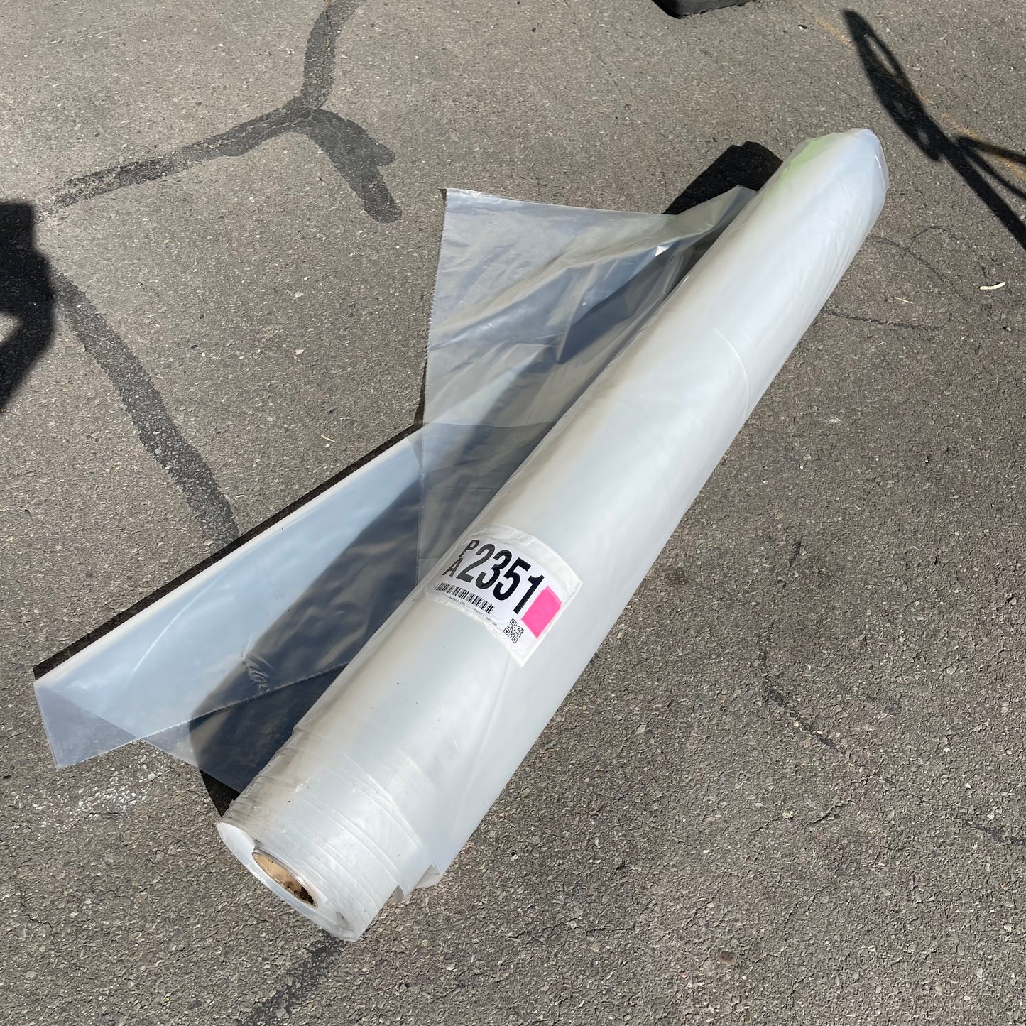 ZA@ Roll of Plastic Cover Bags 58” Width Clear (AS-IS)