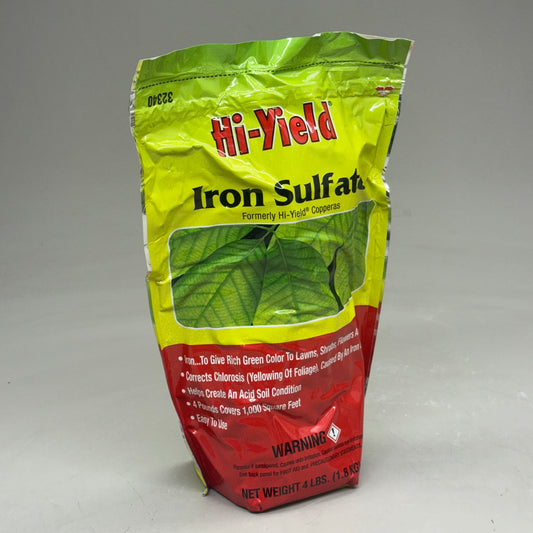 HI-YIELD Iron Sulfate (4 POUNDS) Covers 1,000 Sq Ft 32340-0720-YS