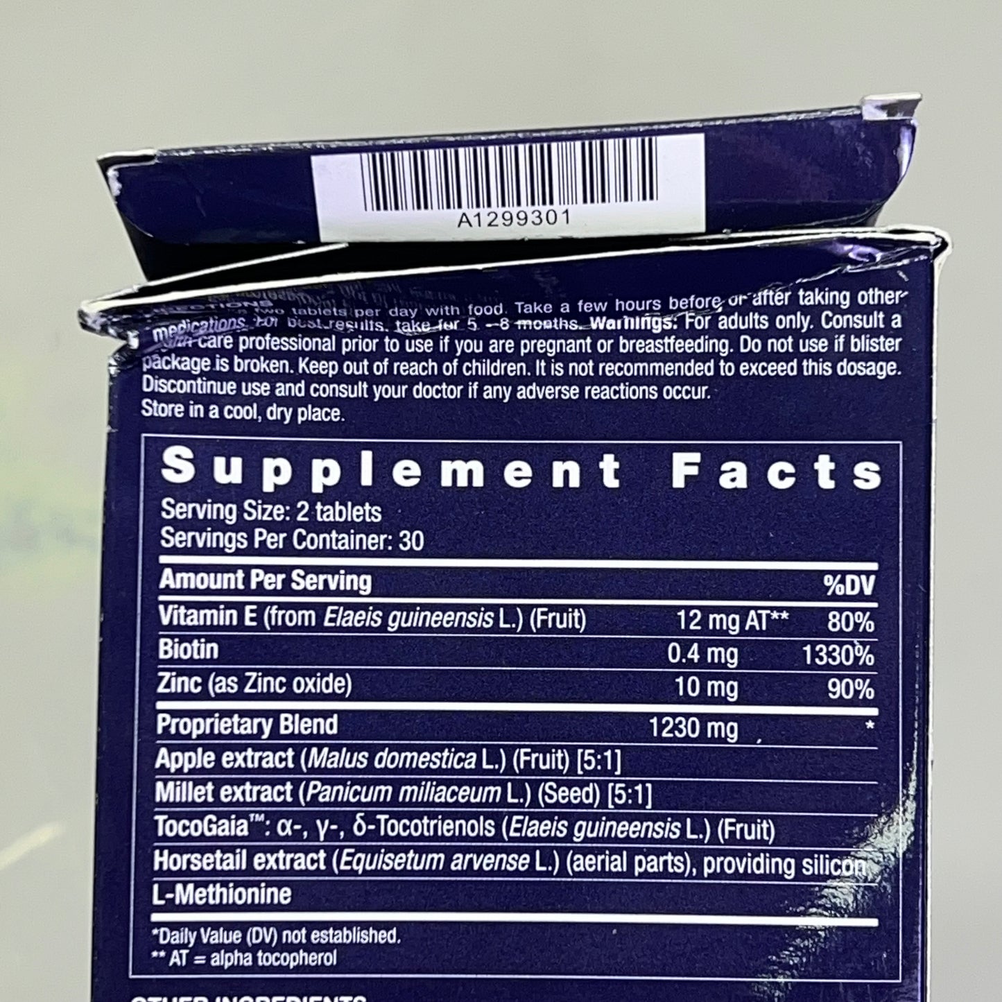 NEW NORDIC (60 TA BLETS) Hair Gro Healthy Grow/Nourishes Thinning Hair BB 05/27