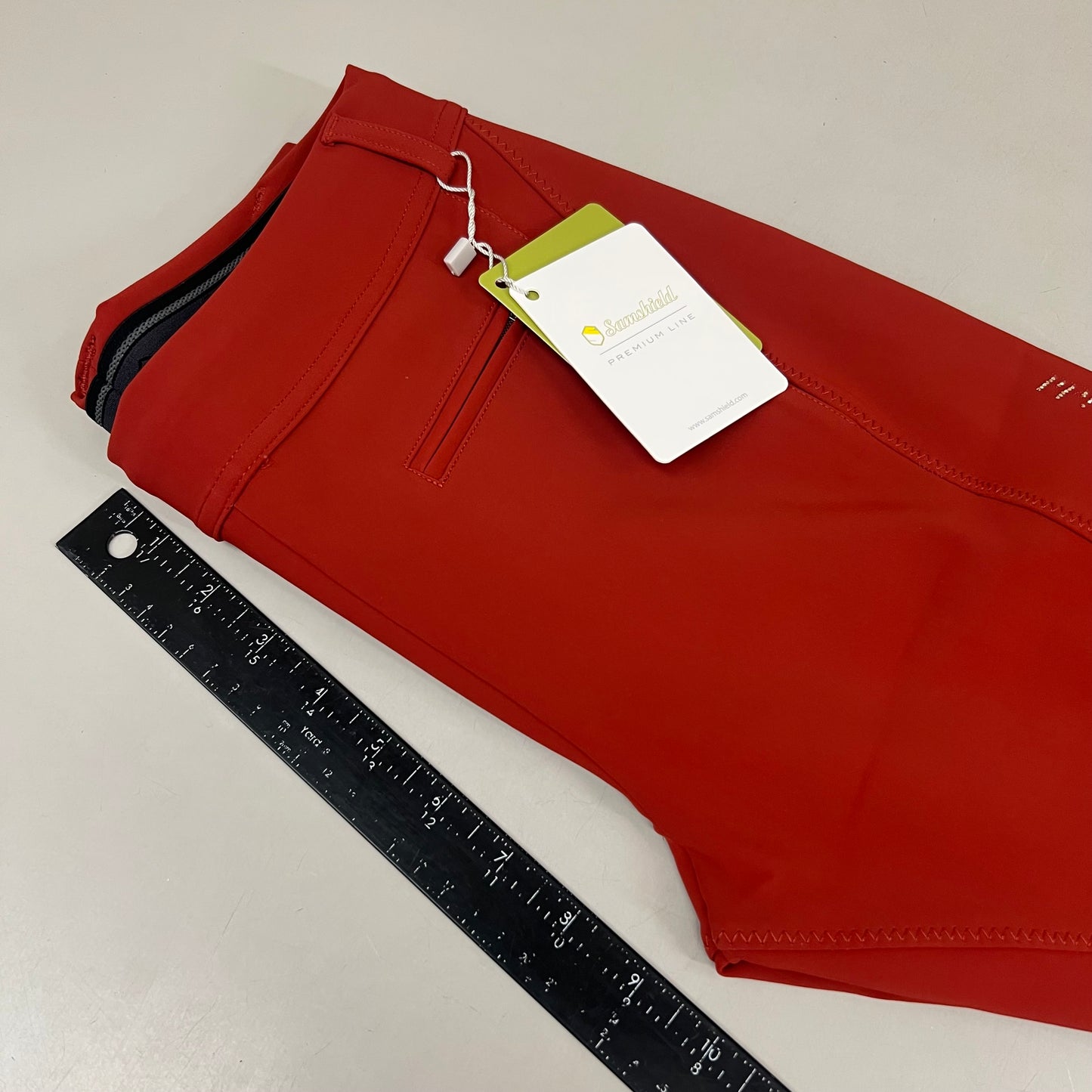 SAMSHIELD Sakina Equestrian Pants Women's Sz US 26, UK 8, FR 36 Persian Red