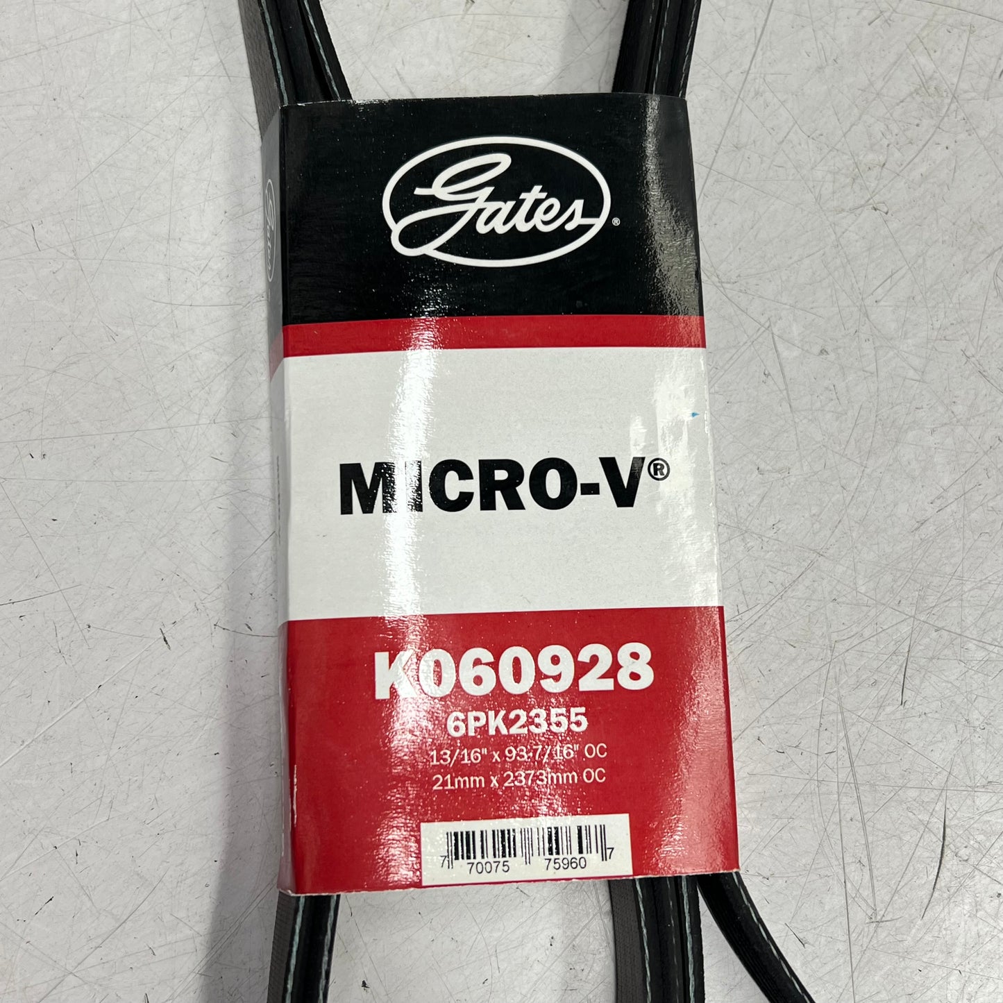 GATES Micro-v Serpentine Belt for Land Rover Vehicles  6 Rib 93-3/16" K060928