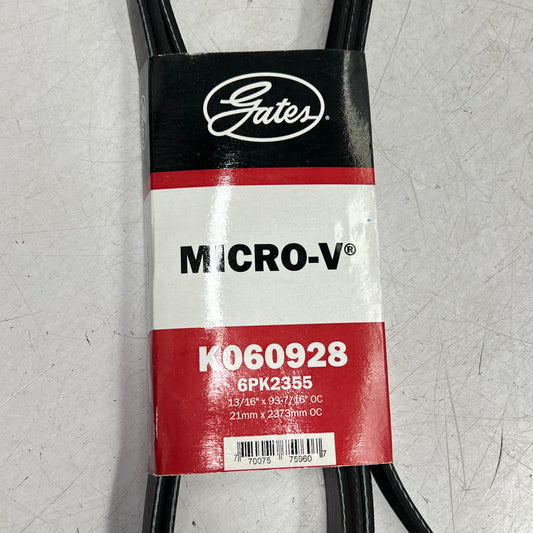 GATES Micro-v Serpentine Belt for Land Rover Vehicles  6 Rib 93-3/16" K060928