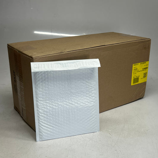 (100 PACK) Self Seal Poly Bubble Mailers Packing #2 8.5" x 12" White 19183