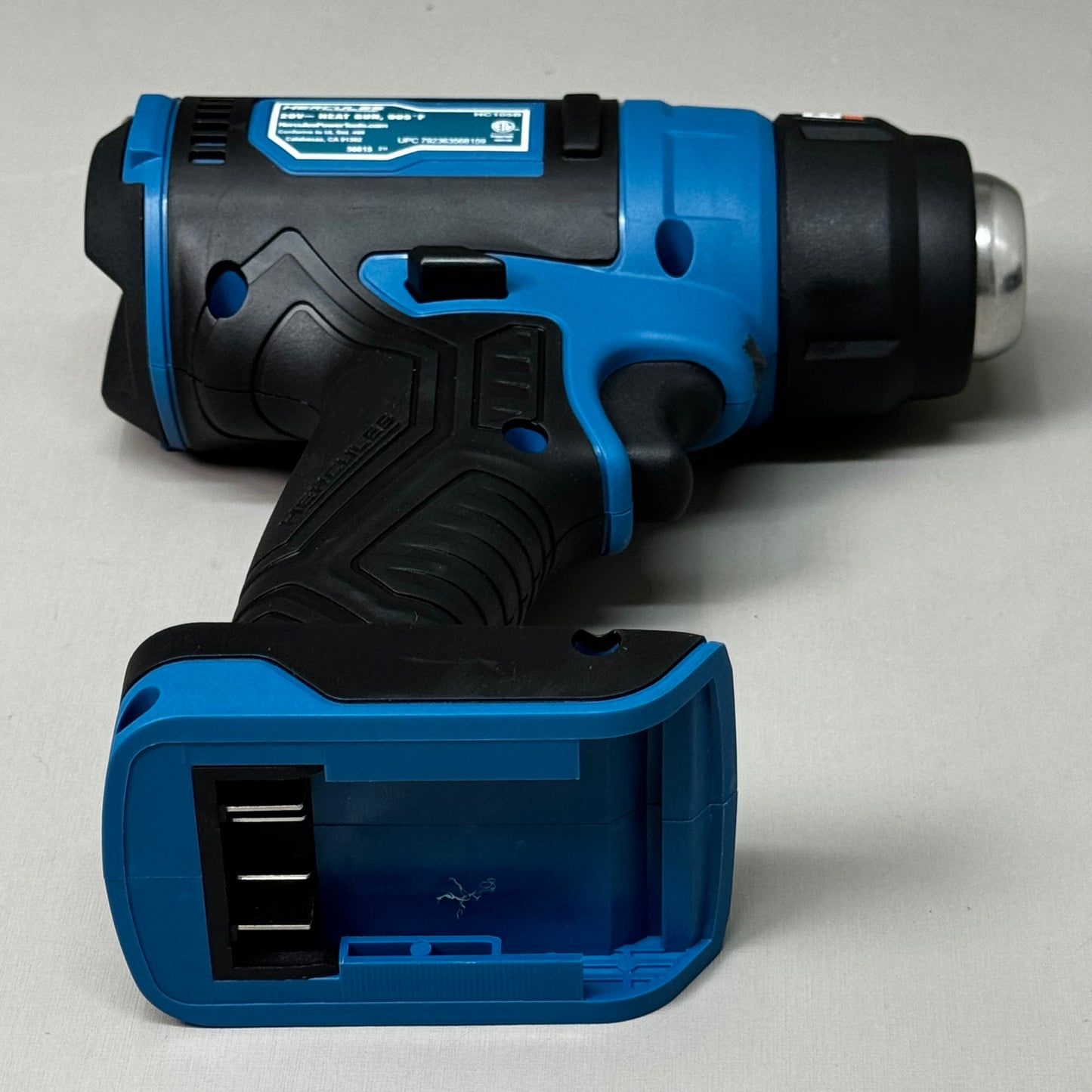 HERCULES 20V Lithium-Ion Cordless Compact Heat Gun 7" x 8 1/2" Blue HC105B