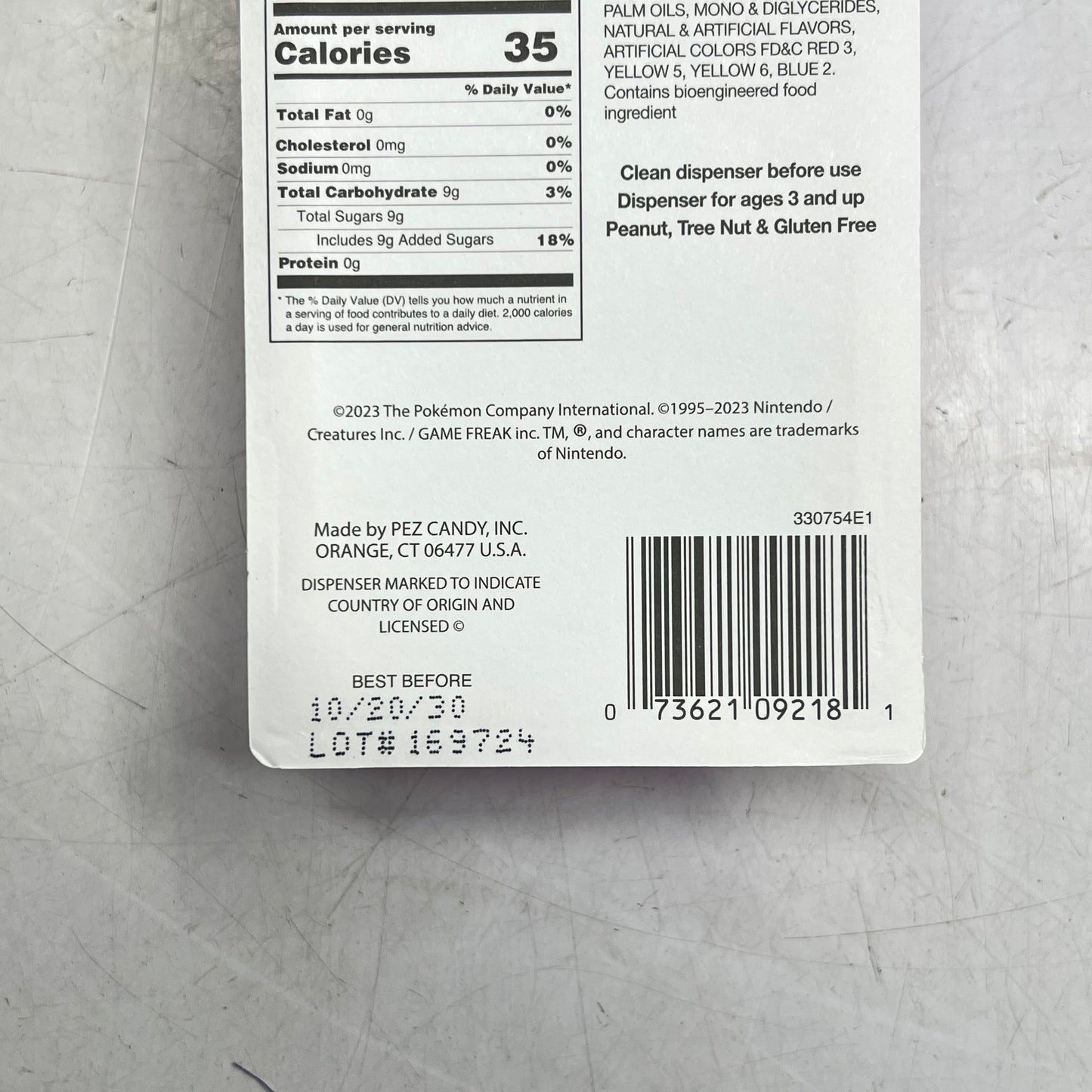 PEZ (12 PACK) Collectable Pokémon Characters Candy Dispensers w/ Candy BB 10/30