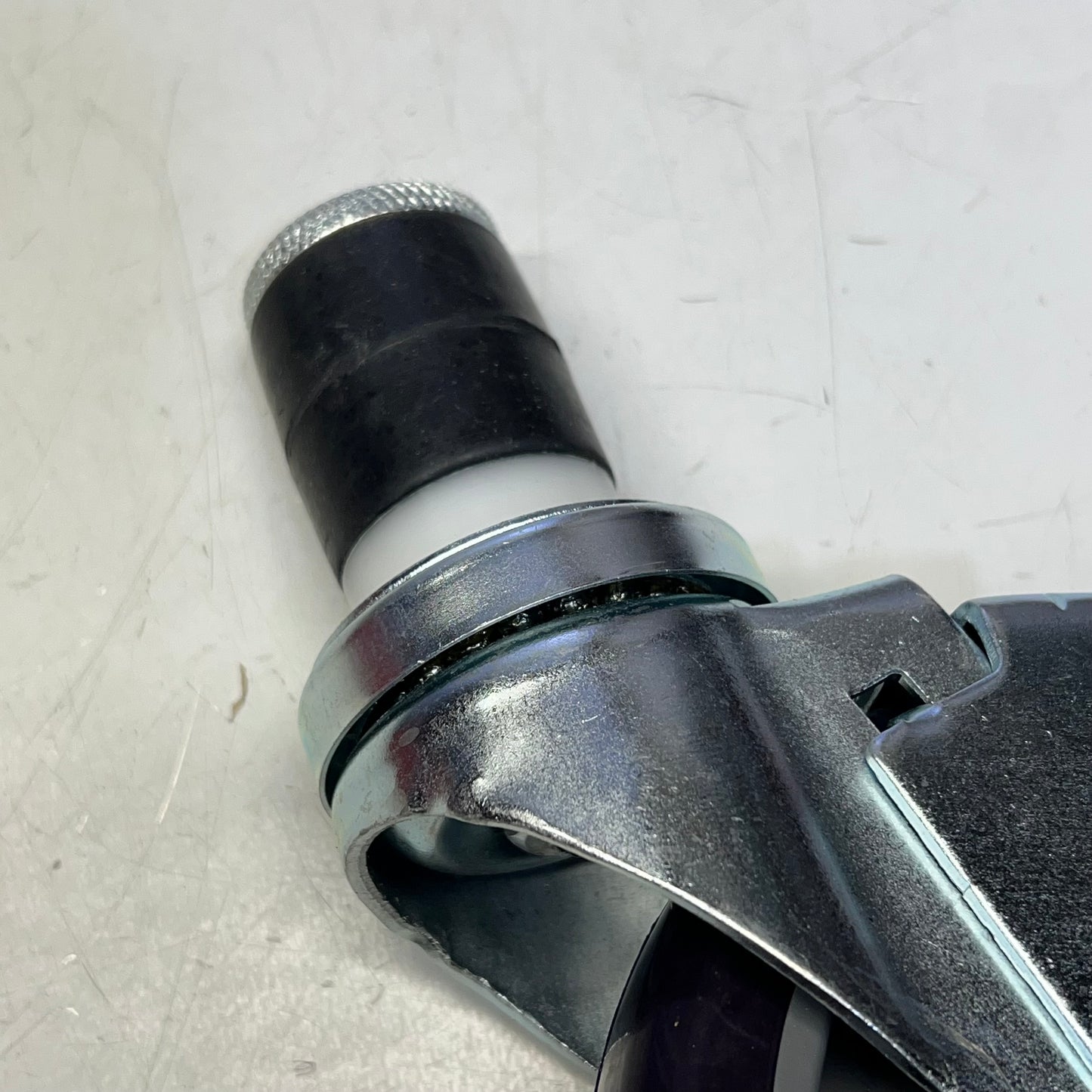 Caster Wheel W/ Brake For Work Table 5" Dia 3-1/4" W x 8-3/4" H Purple SLWTC005B