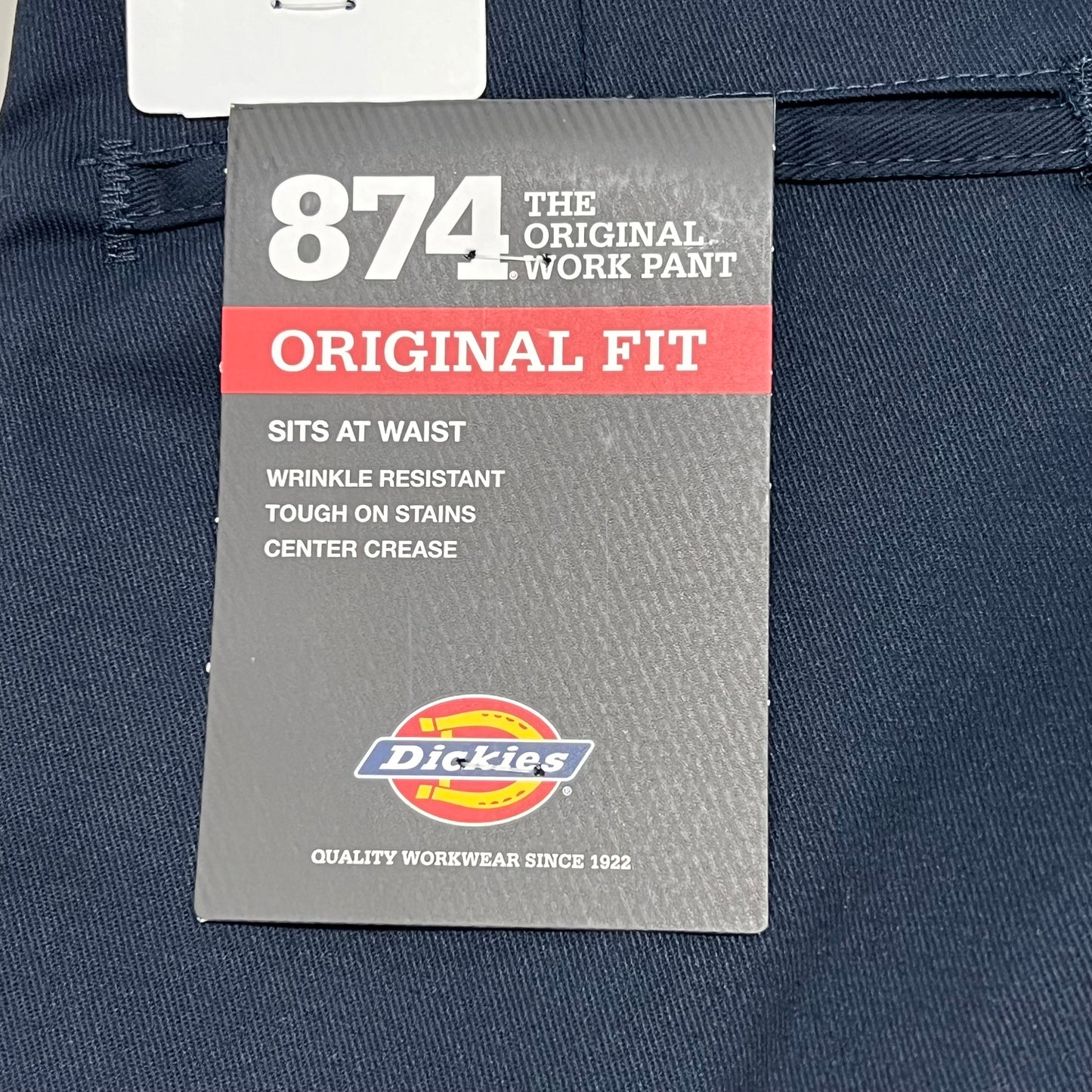 DICKIES Original 874 Original Fit Work Pants Men's Sz 44X34 Dark Navy 874DN