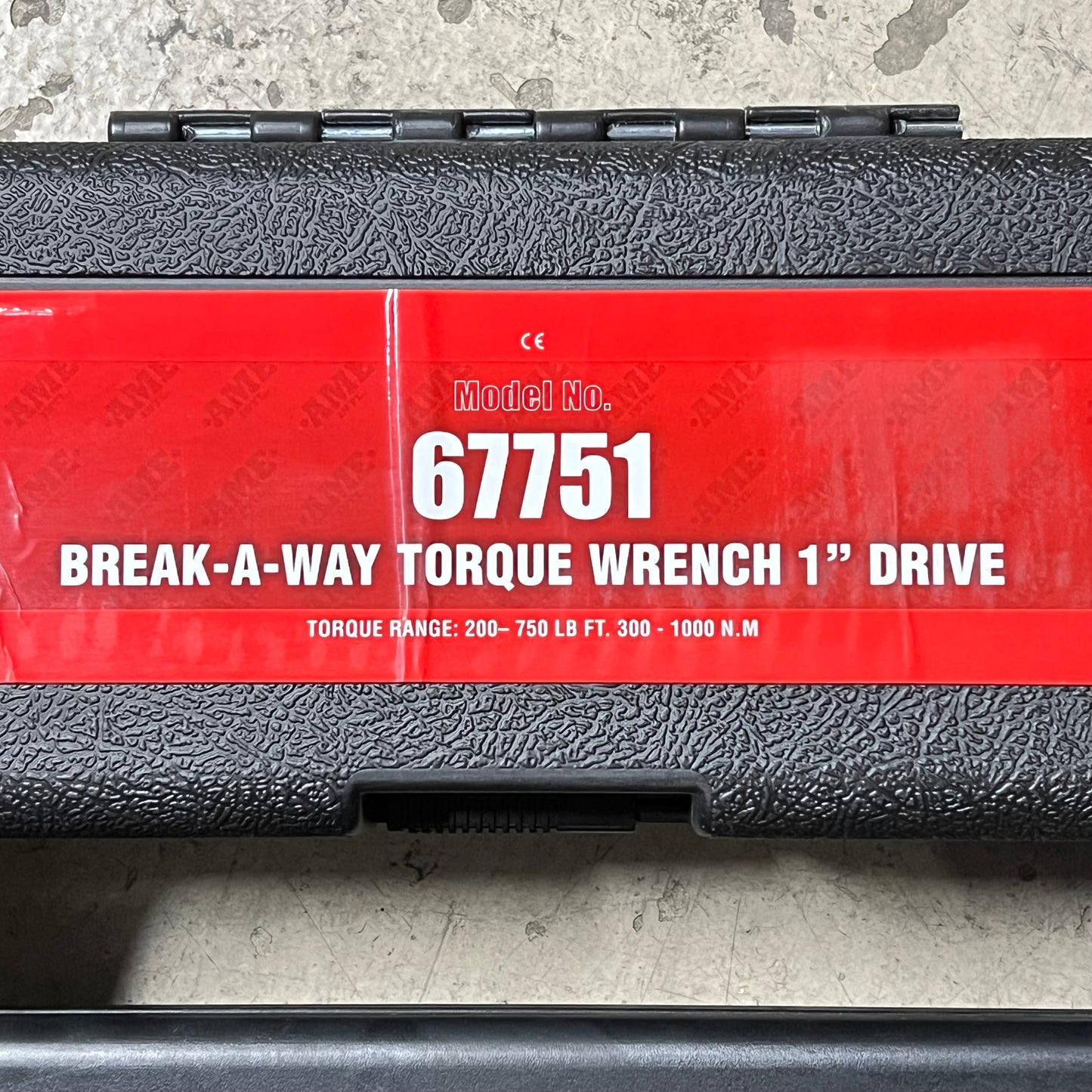 AME Robust Construction Break-a-way Torque Wrench 1" Drive 200-750' Lb 67751