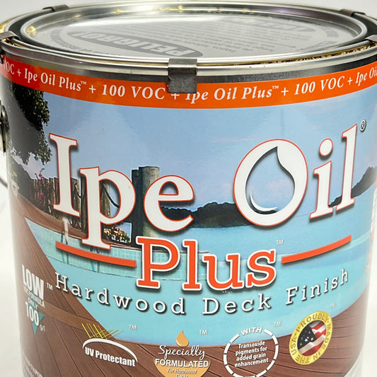 DECK WISE Ipe Oil Plus Hardwood Deck Finish 1 Gal 100 VOC Semi Transparent