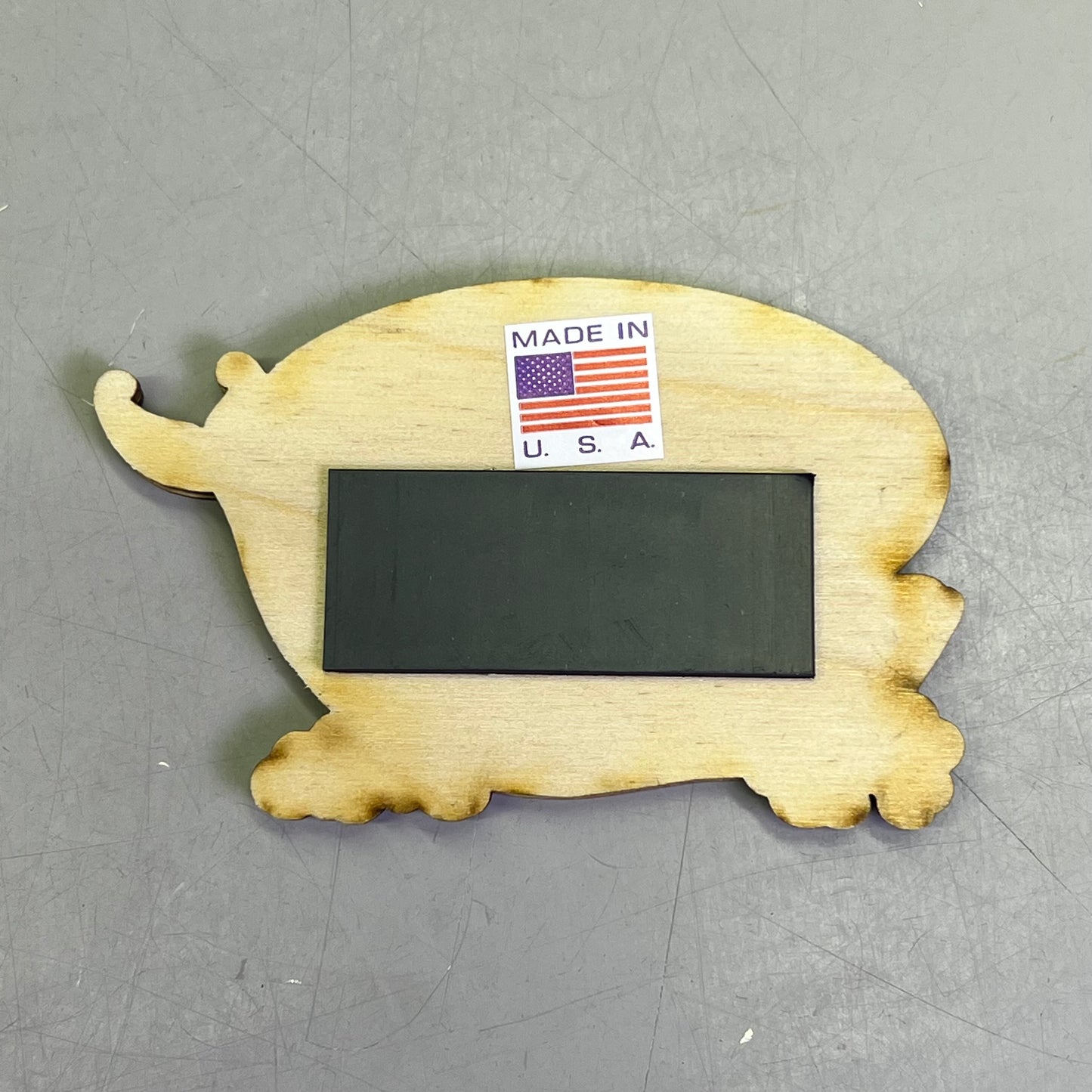 Z@ (2 PACK) Paisley Whale Laser Cut Wood Magnet Souvenir JUNEAU, AK Made In USA