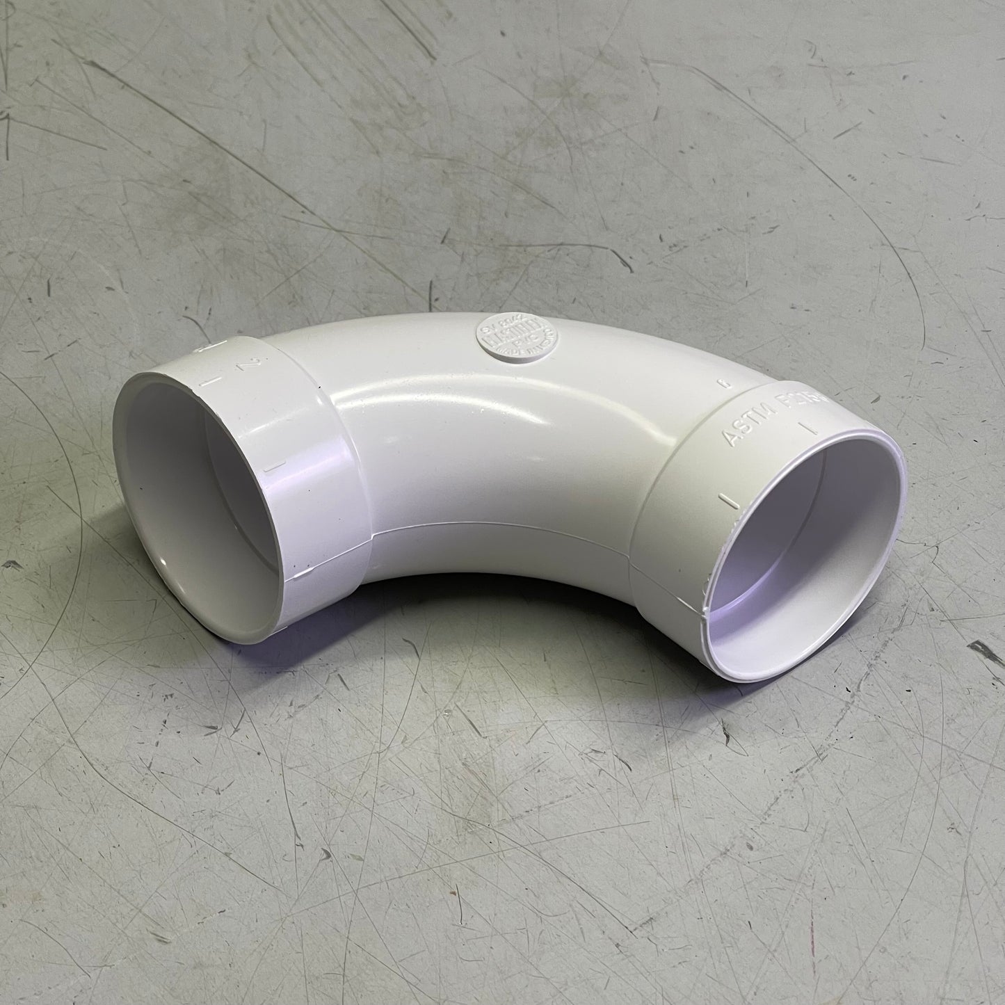 PLASTIFLEX (5 PACK) 90° Sweep Elbow 2” ID White Plastic 030120-005
