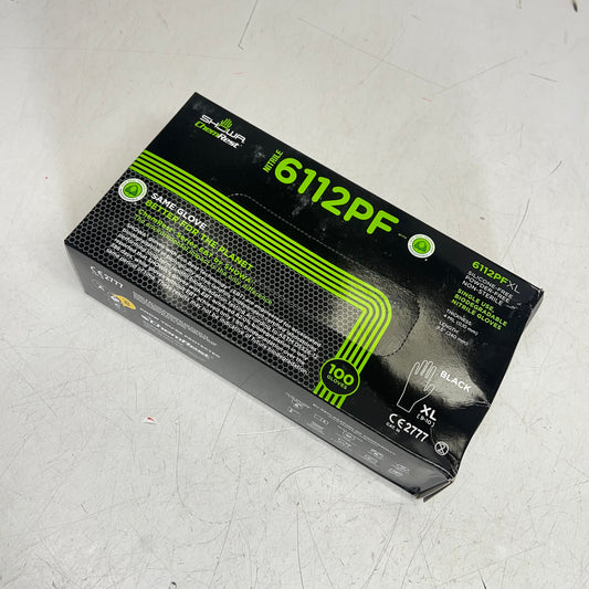 ZA@ SHOWA Biodegradable Single-use Gloves Prioritizes Unisex Sz XL Black 6112PF (New Other)