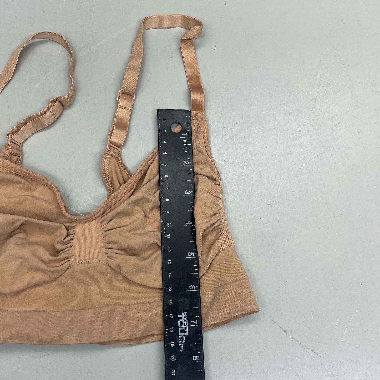 SKIMS Strong Support Seamless Bralette Pique Stitching Women's Sz 2X/3X Ochre