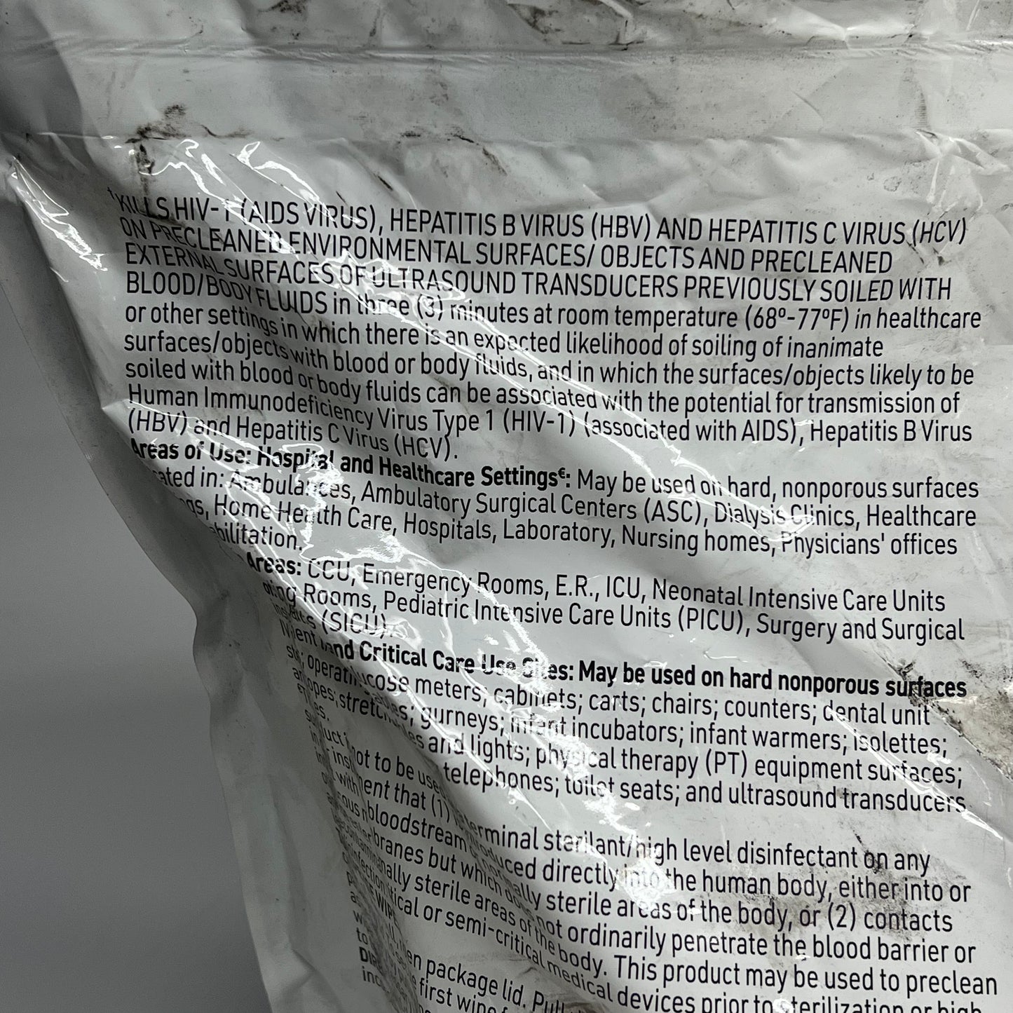 ZA@ SANI-CLOTH (250 PACK) Af3 Disinfectant Wipes Non-alcohol  XL  (As-Is)