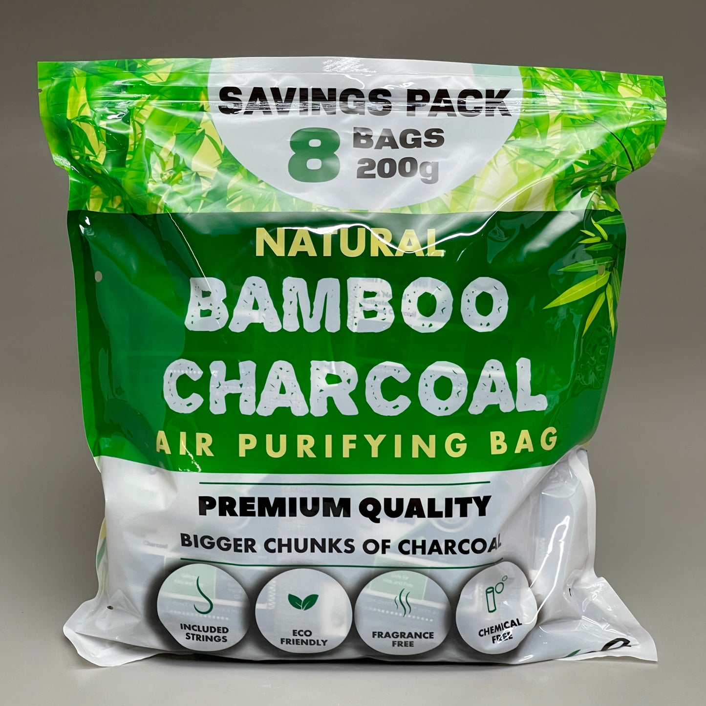 VZEE Bamboo Charcoal Air-Purifying Bag Odor-Eliminator 8 Purifiers Per Bag