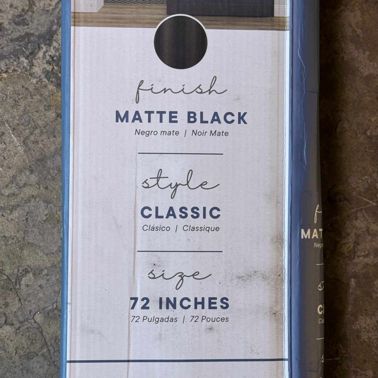 NATIONAL HARDWARE Classic Interior Sliding Barn Door Kit 72-Inches Matte Black N700-003