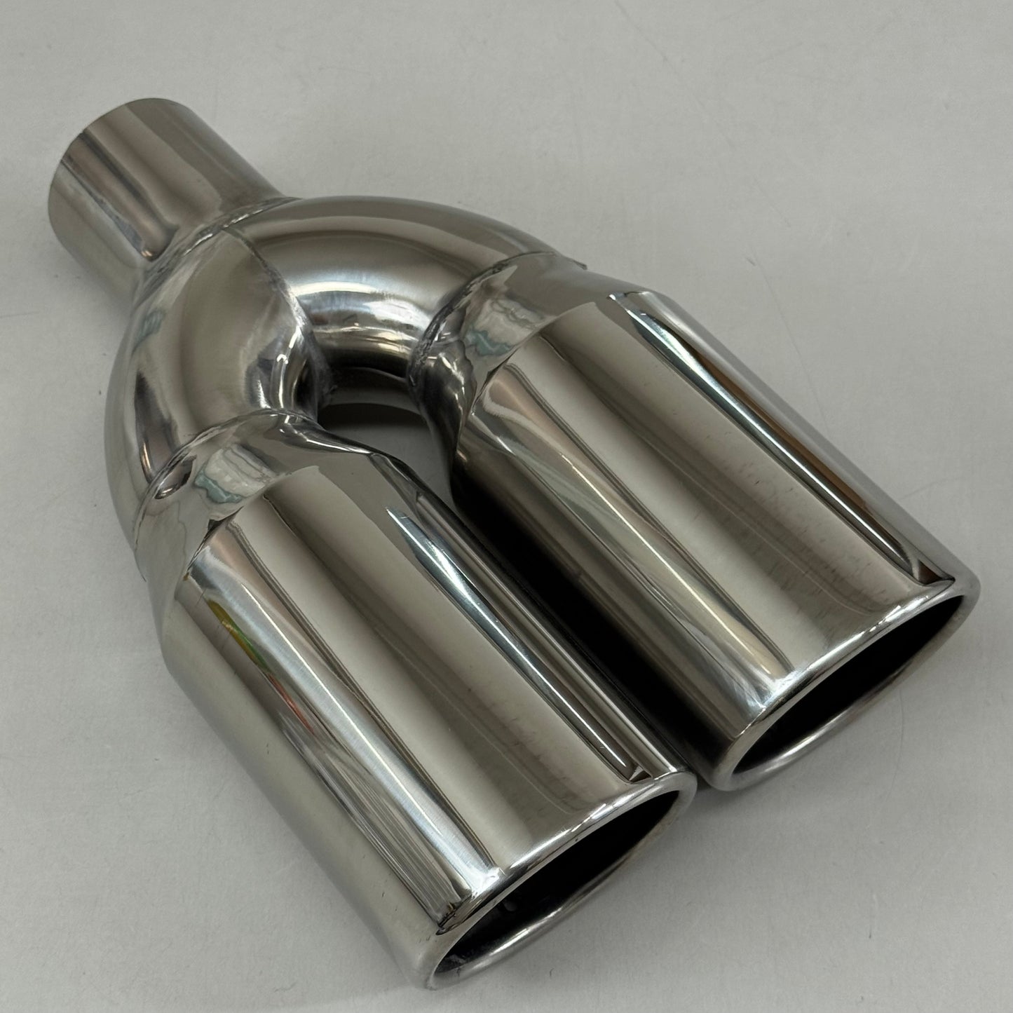 STREET STYLE  Polished Stainless Dual Exhaust Tip 12"Lx7.5"W SS026S