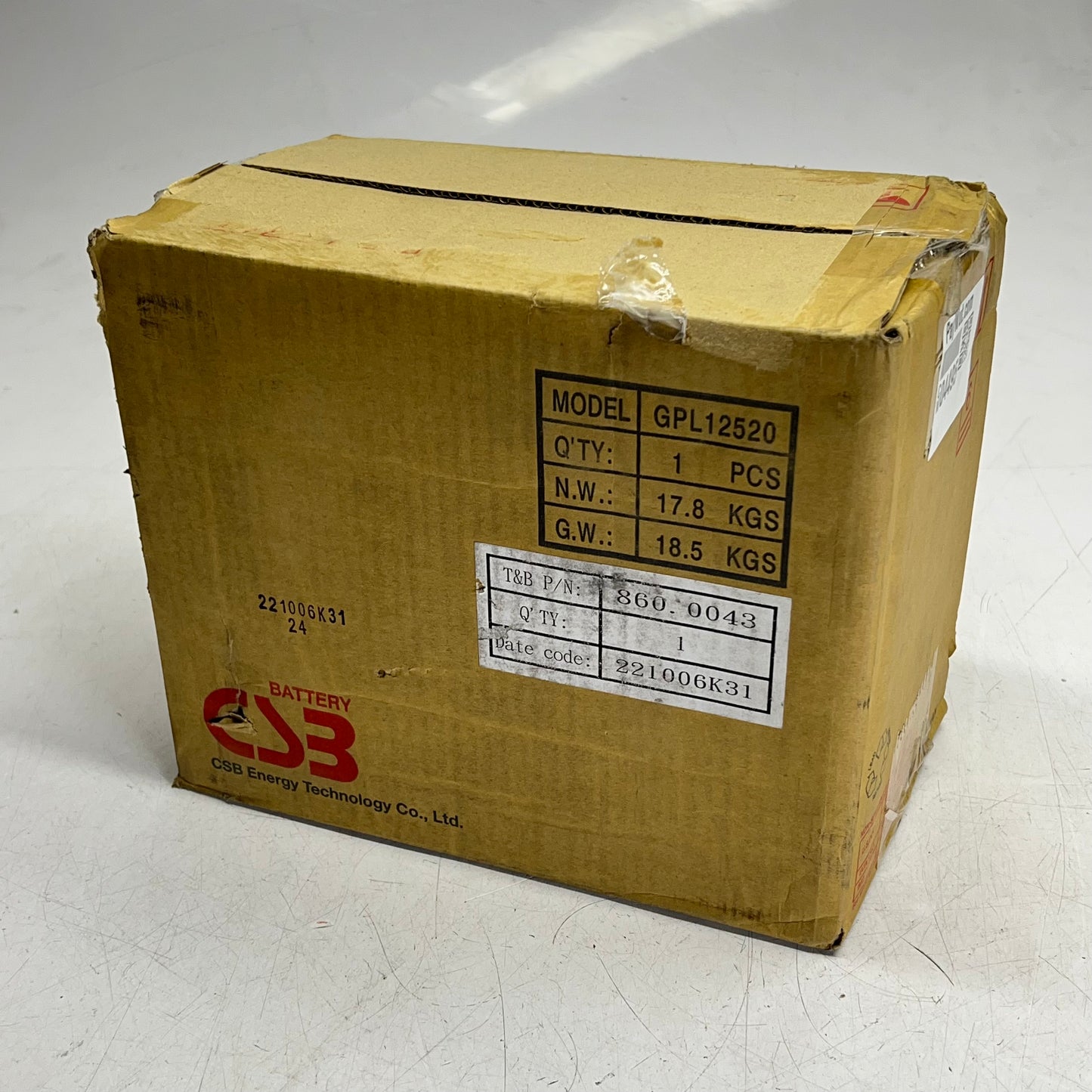 CSB Sealed Lead Acid Battery for Thomas & Betts Emiu-1000-4ld 12V 52Ah GPL 12520