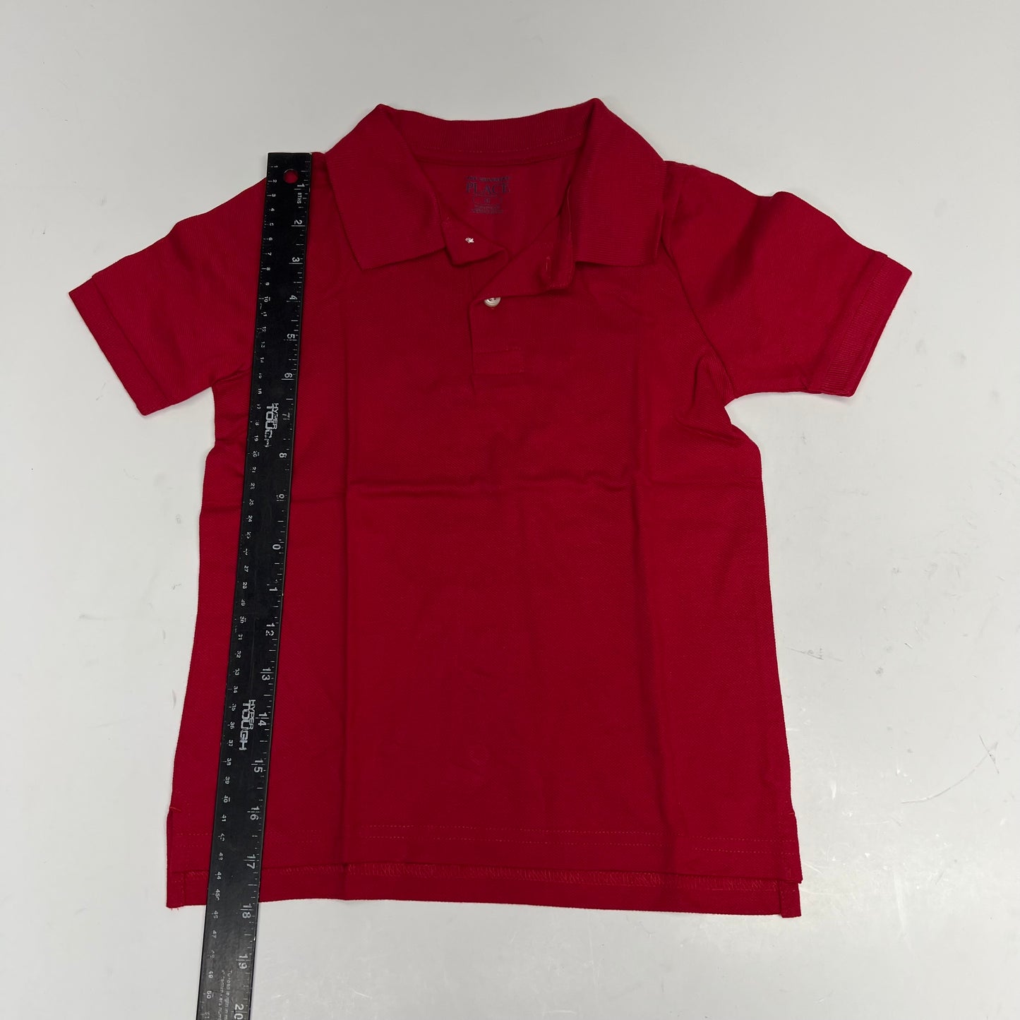 THE CHILDRENS PLACE (3 PACK) Uniform Soft Pique Polo Shirt Boy's sz 5T Red