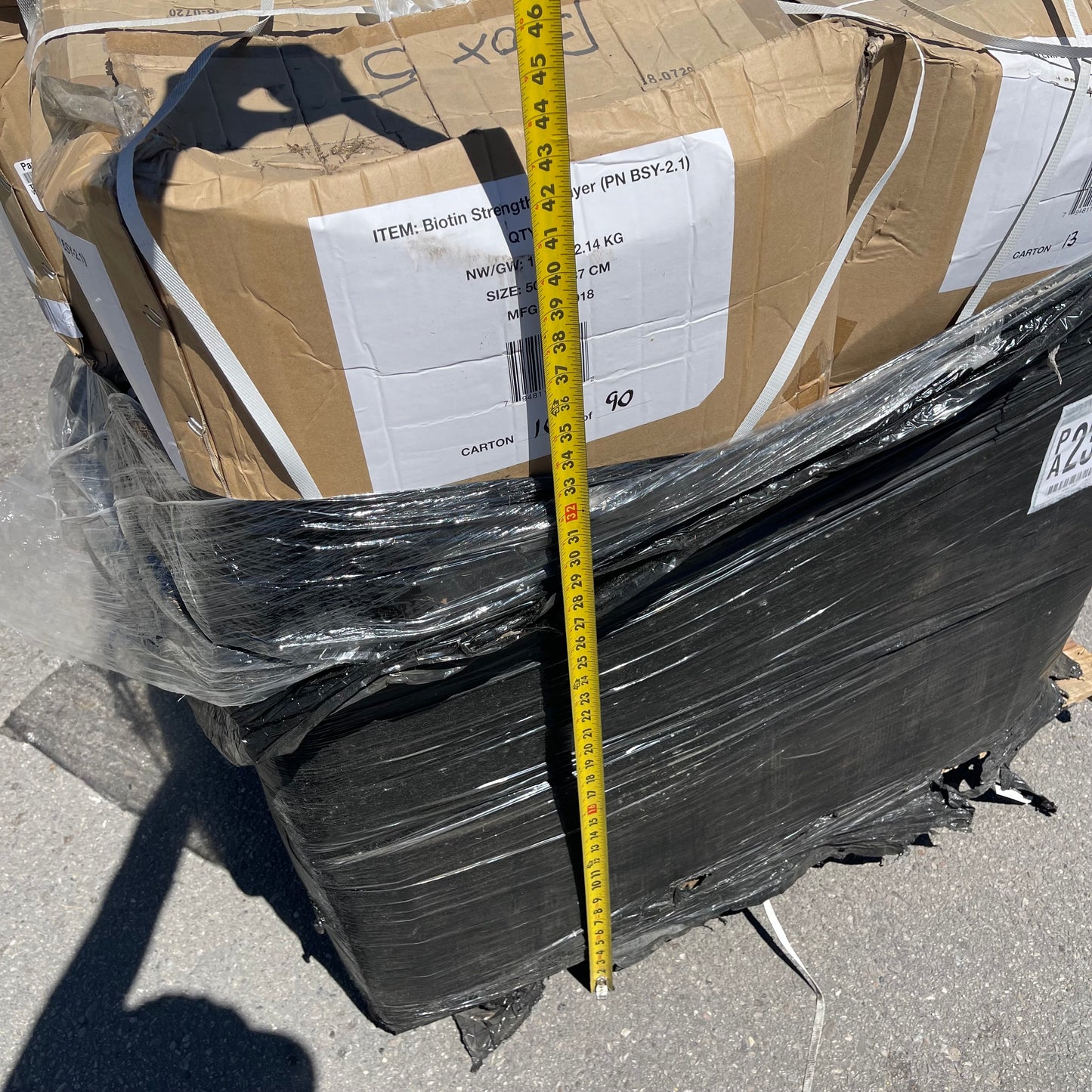 ZA@ Pallet of BIOTIN Strength Sprayer Lid White 50x37x37 CM (New)