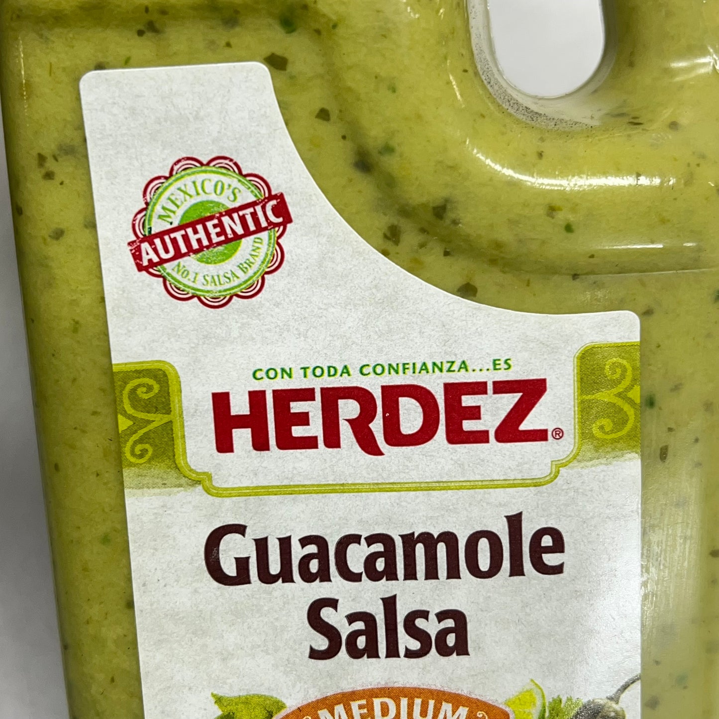 ZA@ HERDEZ (4 PACK) Guacamole Salsa  Medium 32 Oz Jug BB 11/26
