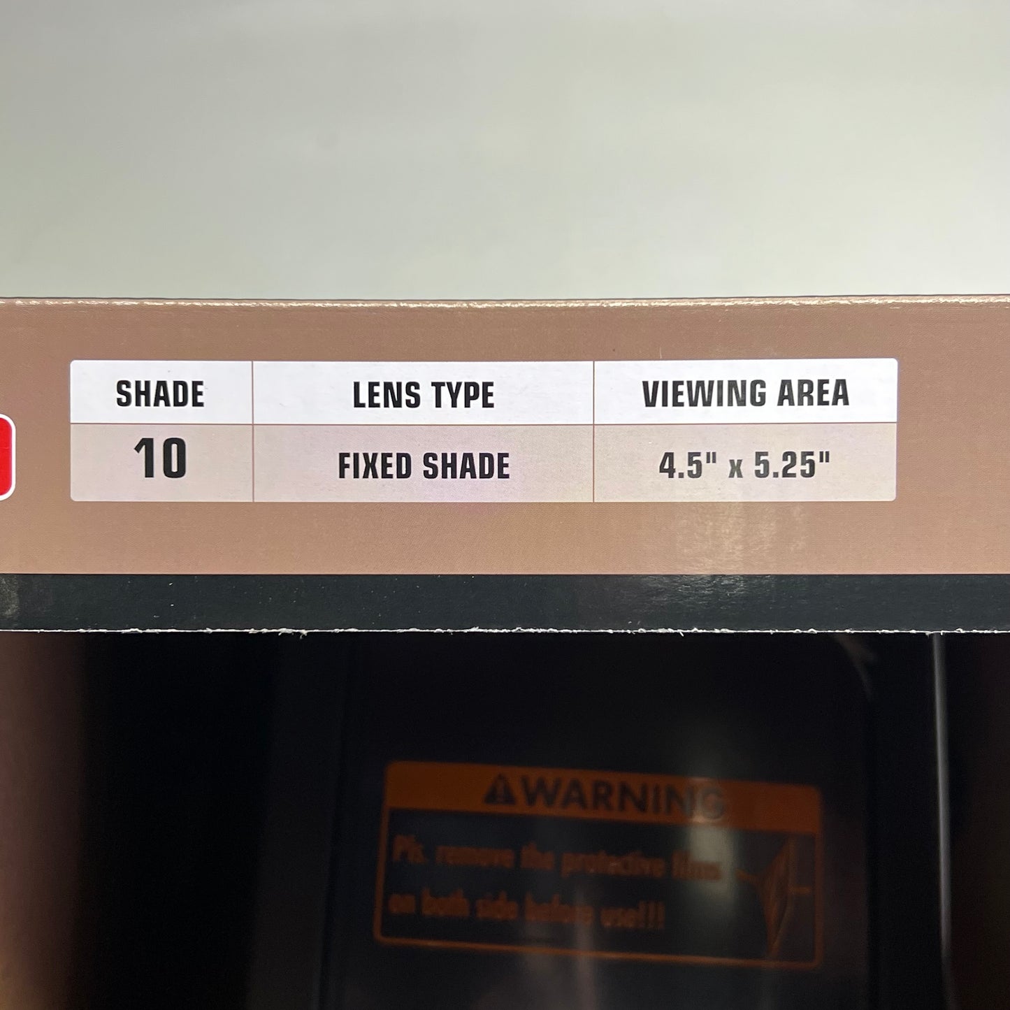 LINCOLN ELECTRIC Fixed Shade Passive Welding Helmet 10 Shade  Black K2800-1