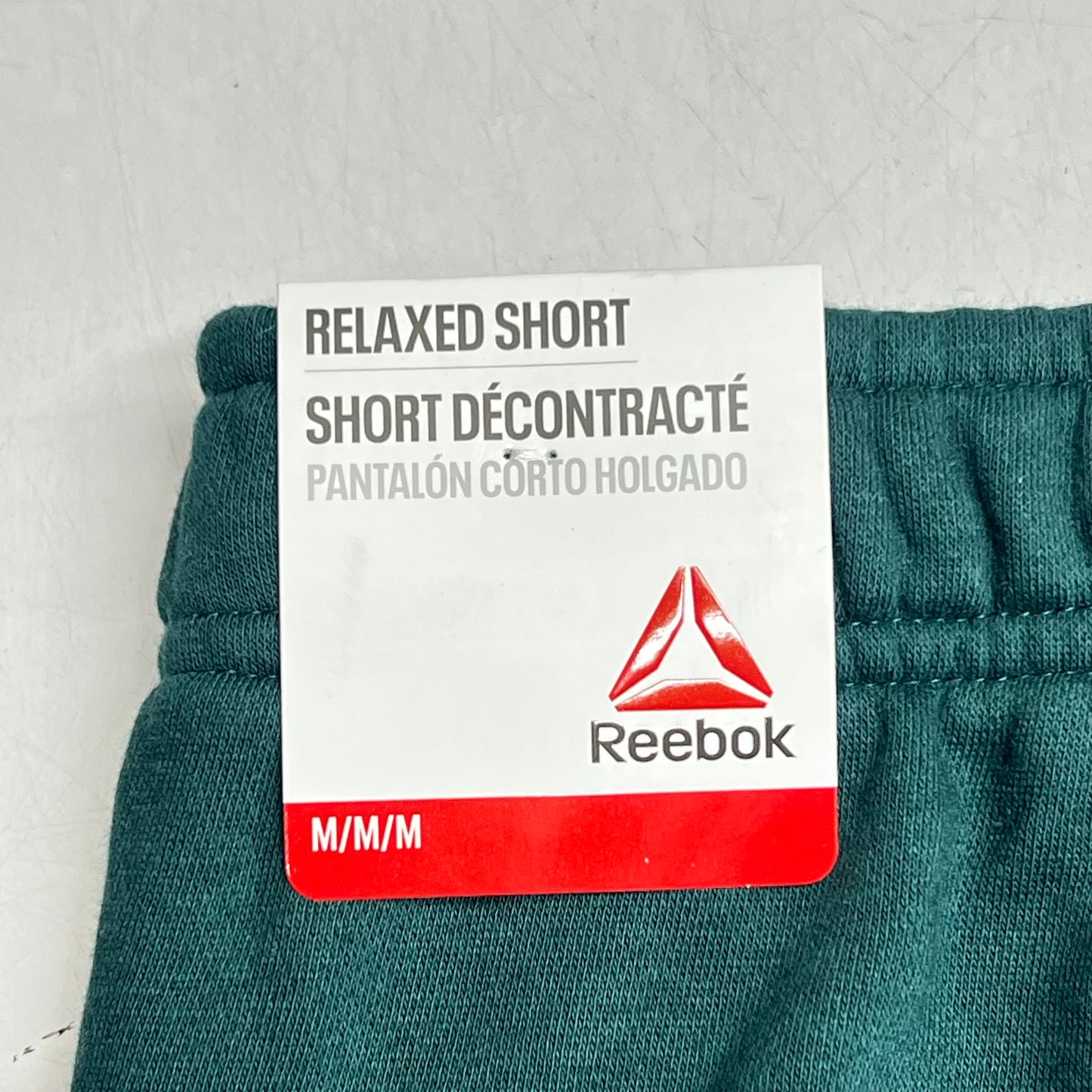 ZA@ REEBOK Weekender Shorts Fleece Lined Soft Waistband Women's Sz M Sea Moss
