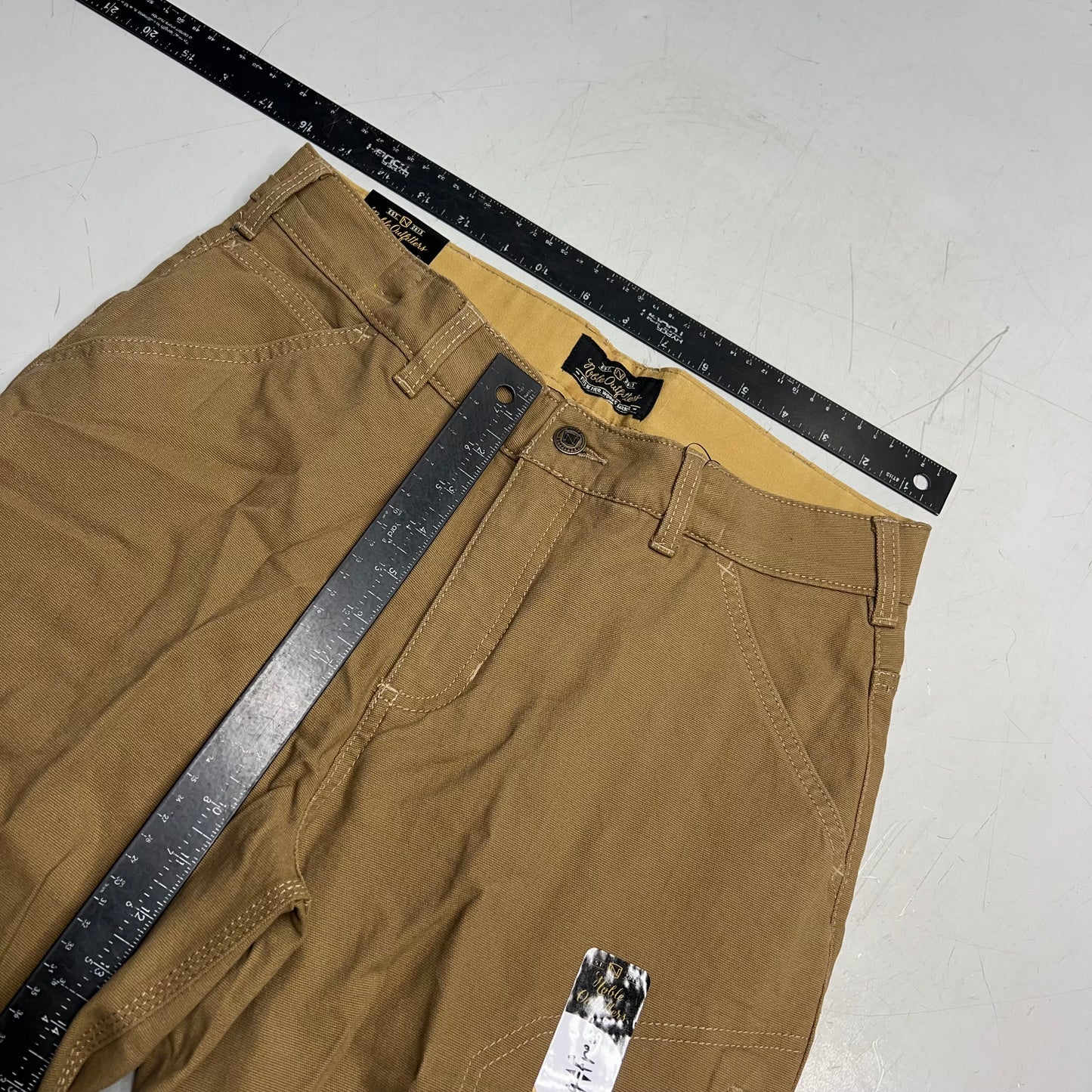 NOBLE OUTFITTERS Tug Free Utility Stretch Canvas Work Pant Women's Sz 12 Coyote