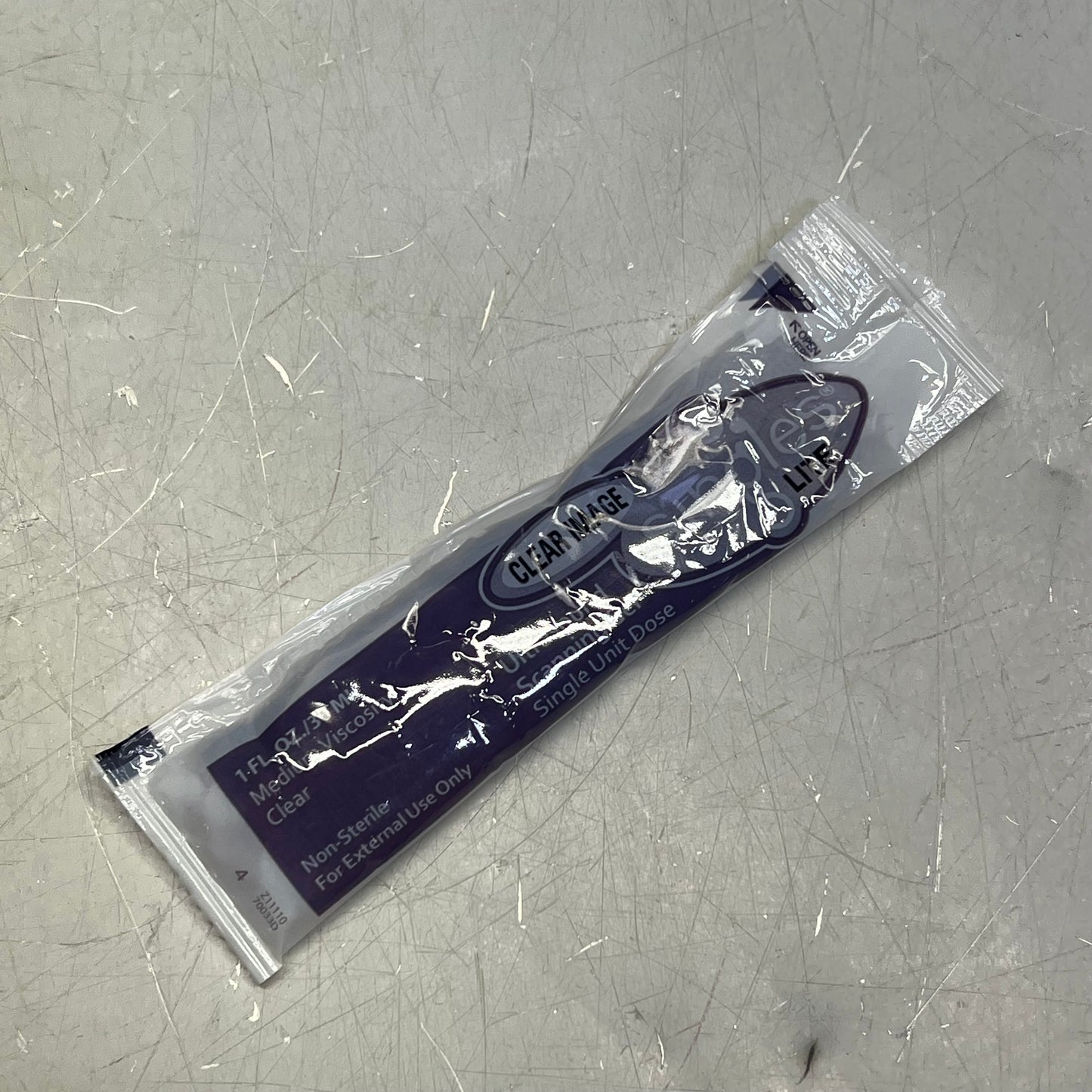 ZA@ CLEAR IMAGE  (100 PACK, 1 Fl Oz Each) Singles Lite Ultrasound Gel Packets Medium Viscosity Clear