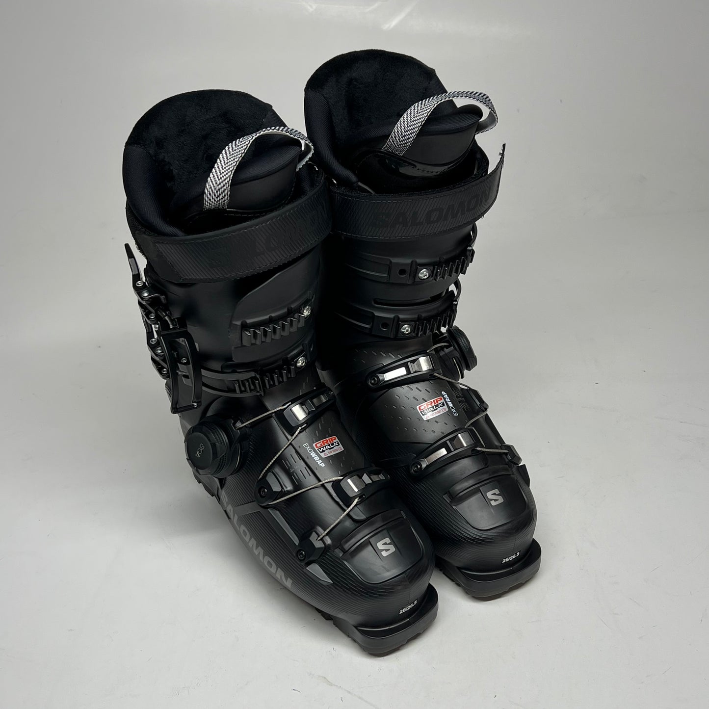 SALOMON S/pro Supra 100 Alpine Boots  Men's Sz 26 Dark Grey Mat L47709000