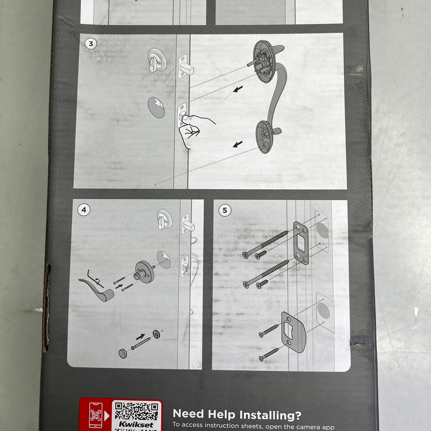 KWIKSET Hawthorne Handleset W/ Juno Knob Deadbolt Venetian Bronze 98001-104