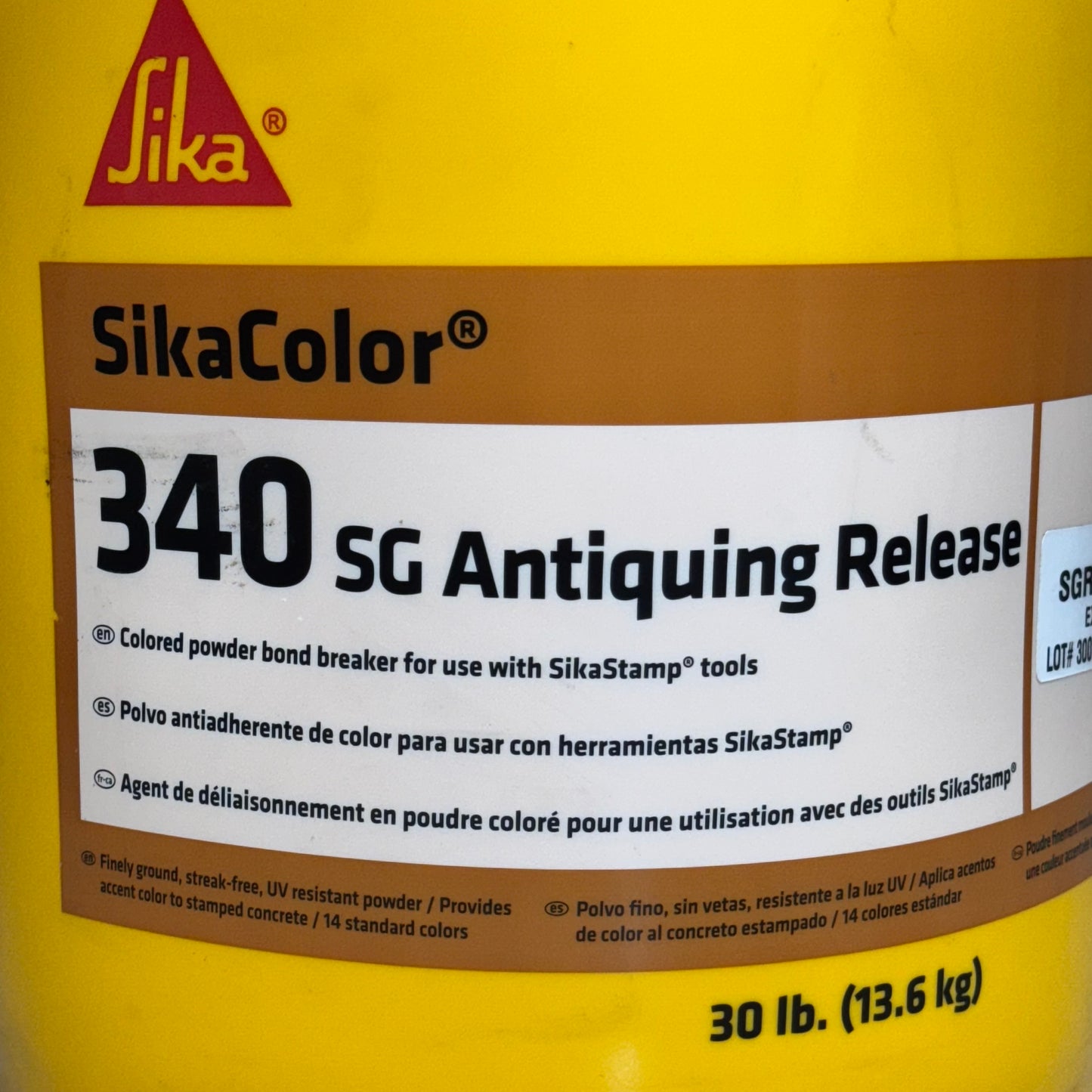 SIKACOLOR Antiquing Concrete Release 30 lbs SGR23 Smoke Exp 04/2027