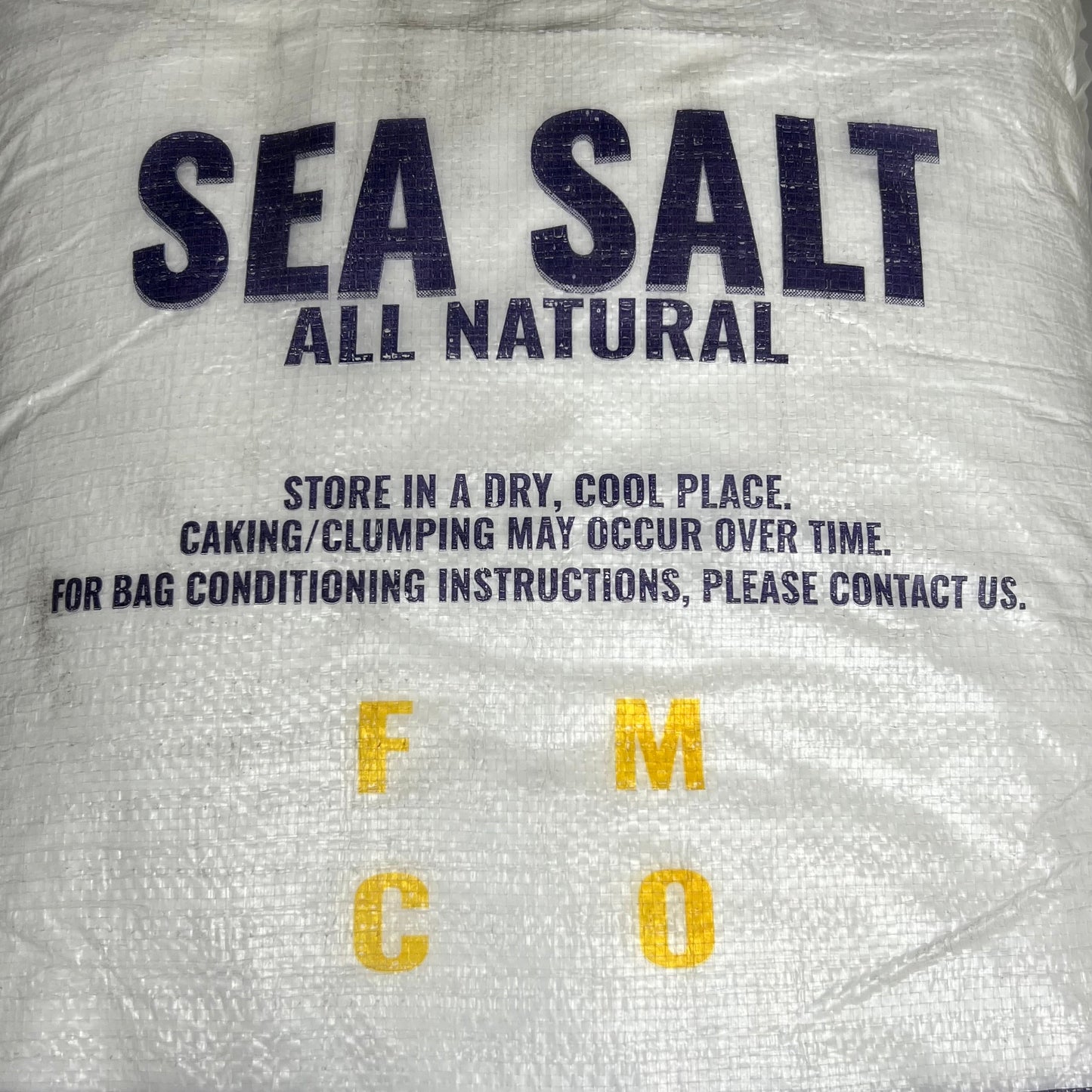 SEA SALT SUPERSTORE (50 LBS) All Natural Kosher Fine Grain Sea Salt BB 06/28