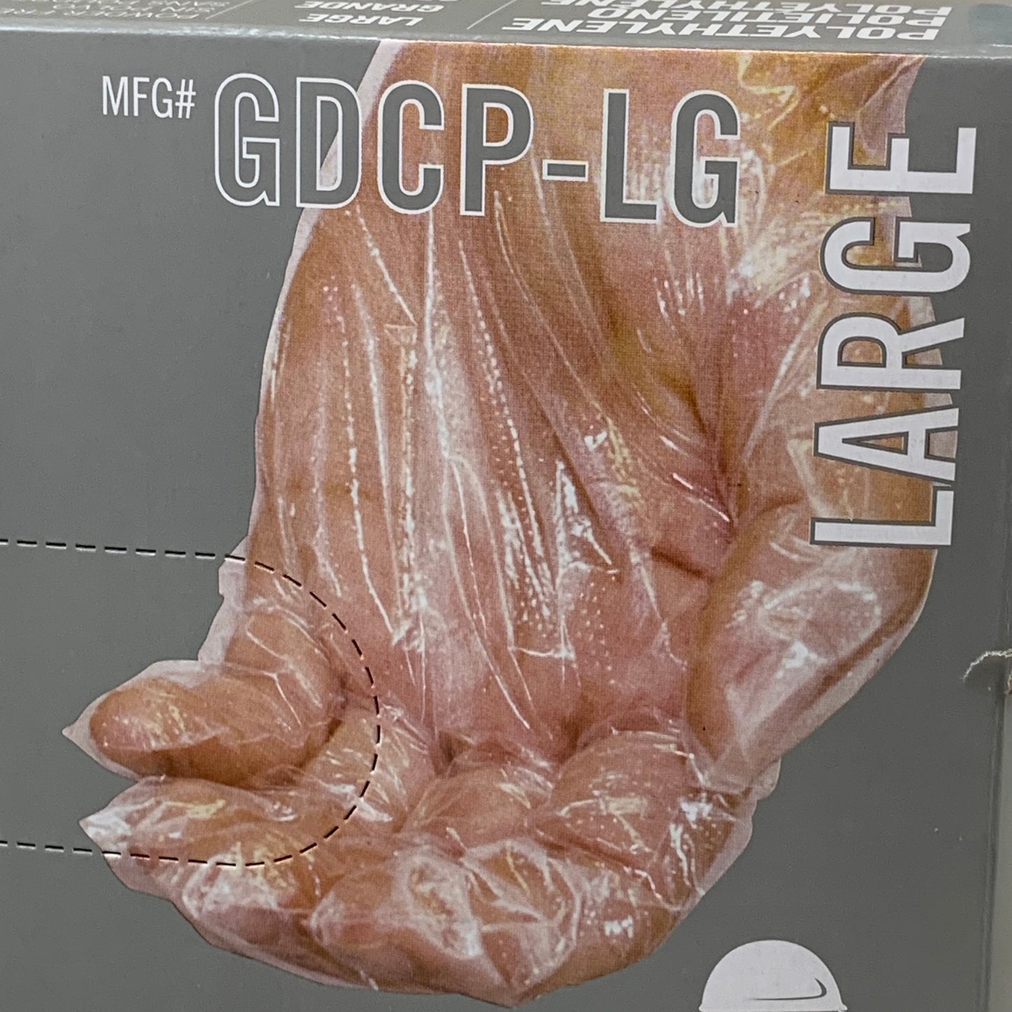 SAFETY ZONES Cast PE Powder Free Gloves Large Clear P2163 (As-is (See Images))