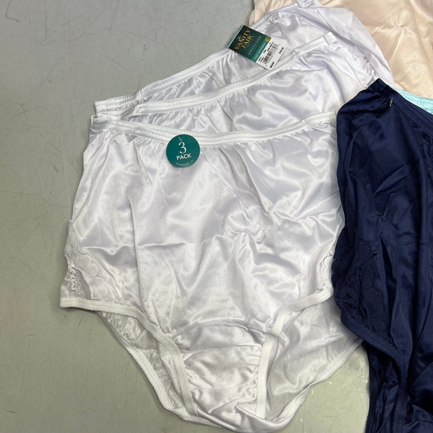 ZA@ VANITIY FAIR Lot Of Assorted Briefs w/ Lace Women's Variety Sz  Multicolor